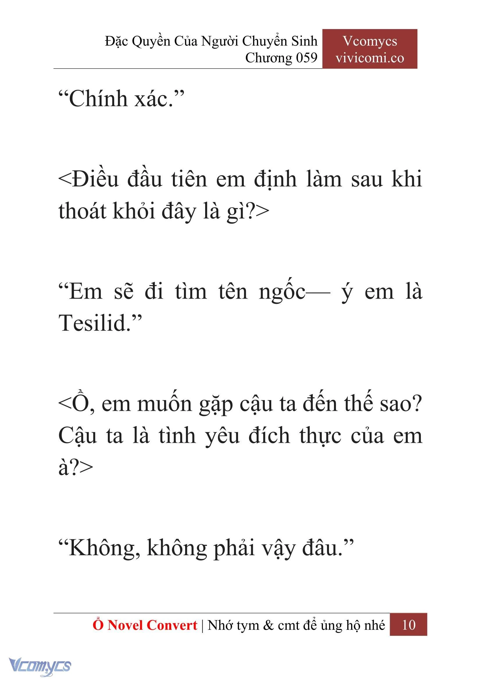 [Novel] Đặc Quyền Của Người Chuyển Sinh Chapter  59 - 12