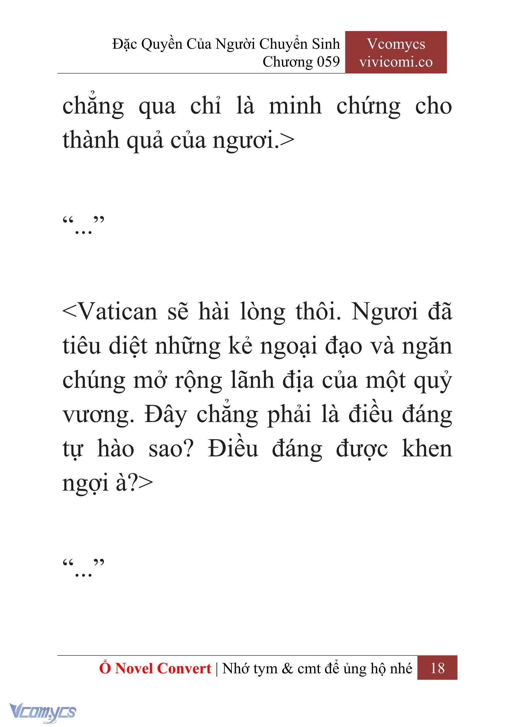 [Novel] Đặc Quyền Của Người Chuyển Sinh Chapter  59 - 20
