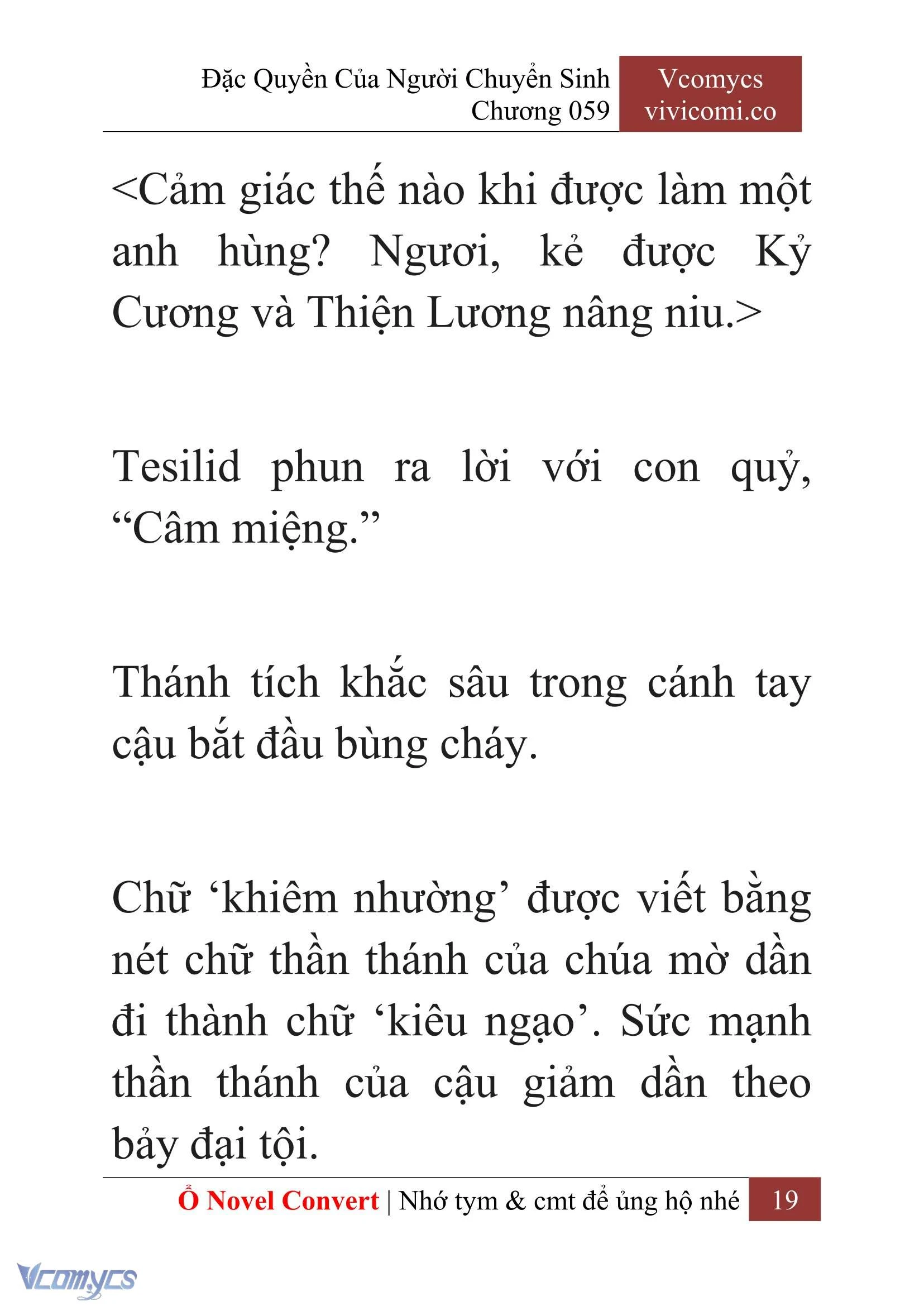 [Novel] Đặc Quyền Của Người Chuyển Sinh Chapter  59 - 21