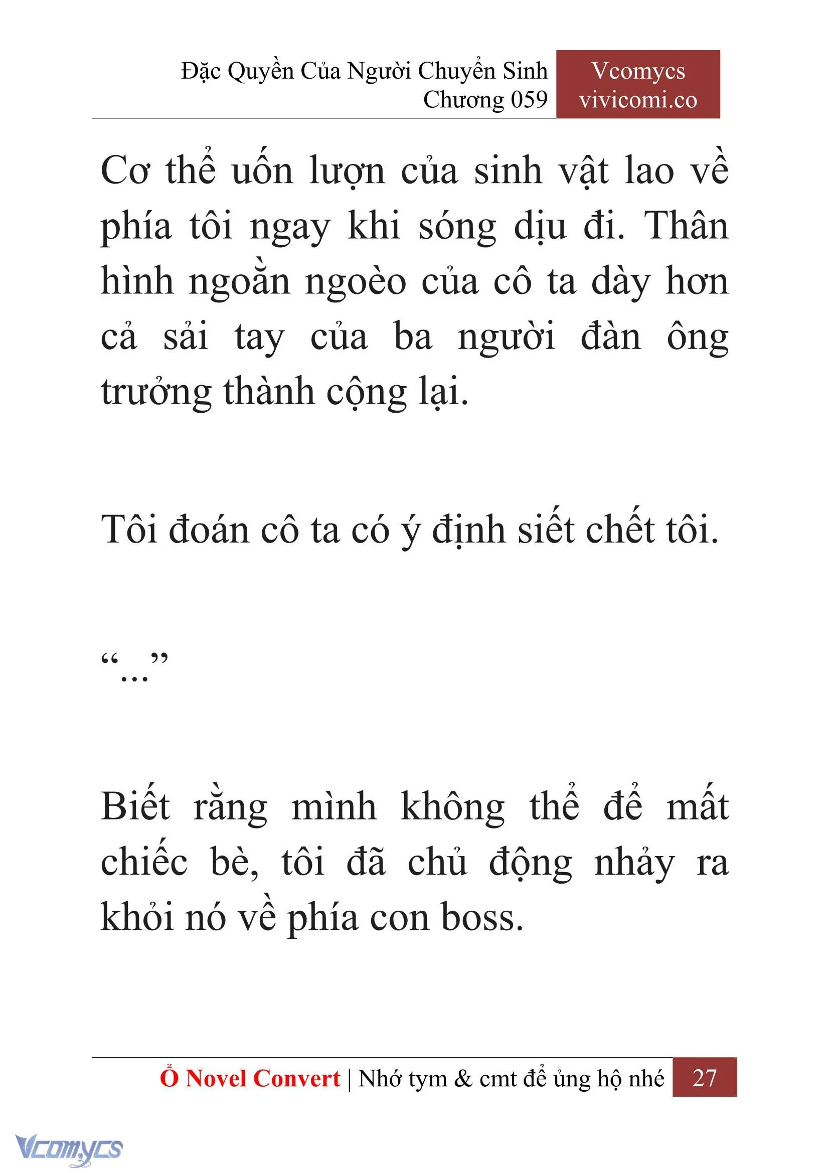 [Novel] Đặc Quyền Của Người Chuyển Sinh Chapter  59 - 29