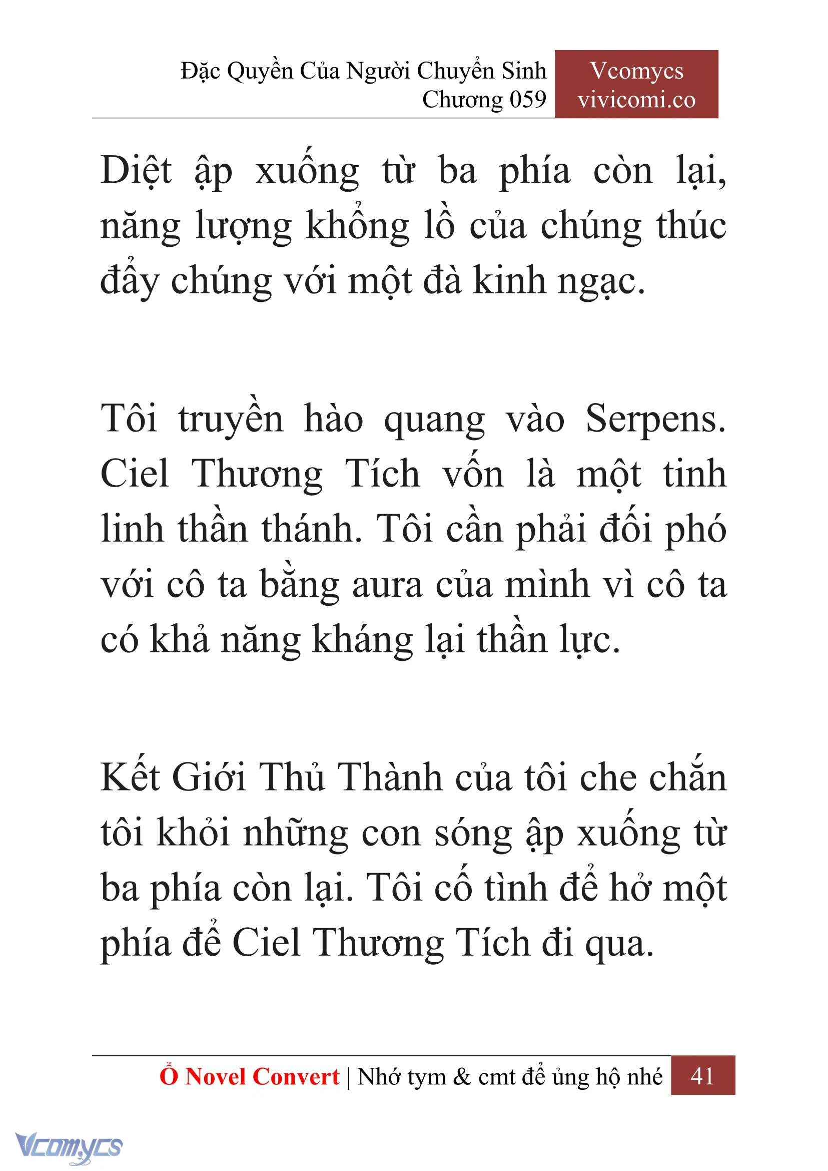 [Novel] Đặc Quyền Của Người Chuyển Sinh Chapter  59 - 43