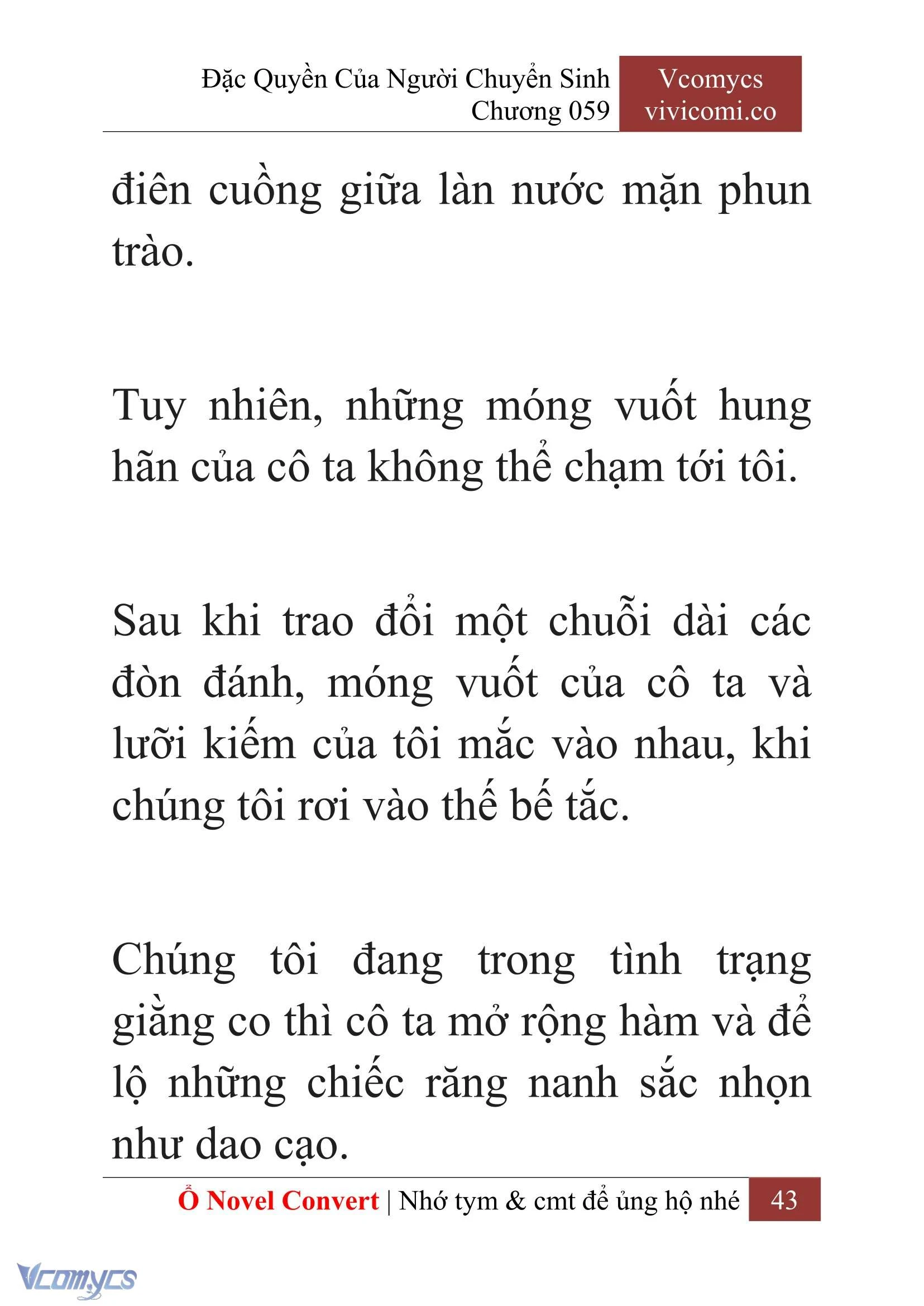 [Novel] Đặc Quyền Của Người Chuyển Sinh Chapter  59 - 45