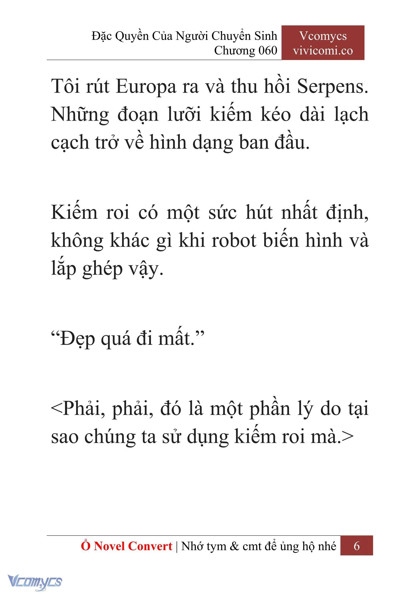 [Novel] Đặc Quyền Của Người Chuyển Sinh Chapter  60 - 8