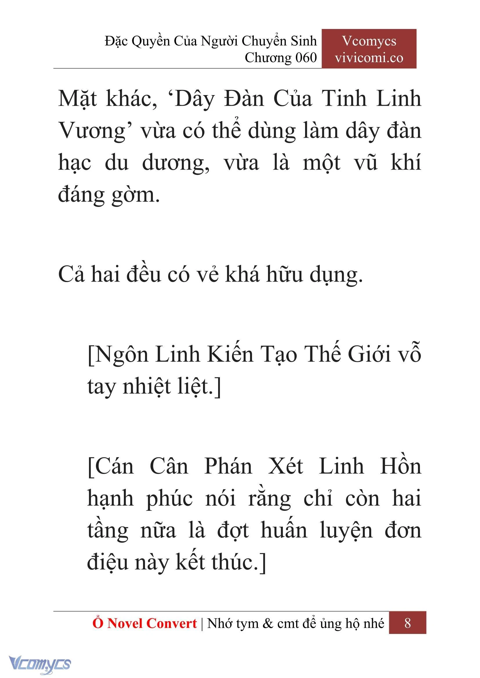 [Novel] Đặc Quyền Của Người Chuyển Sinh Chapter  60 - 10