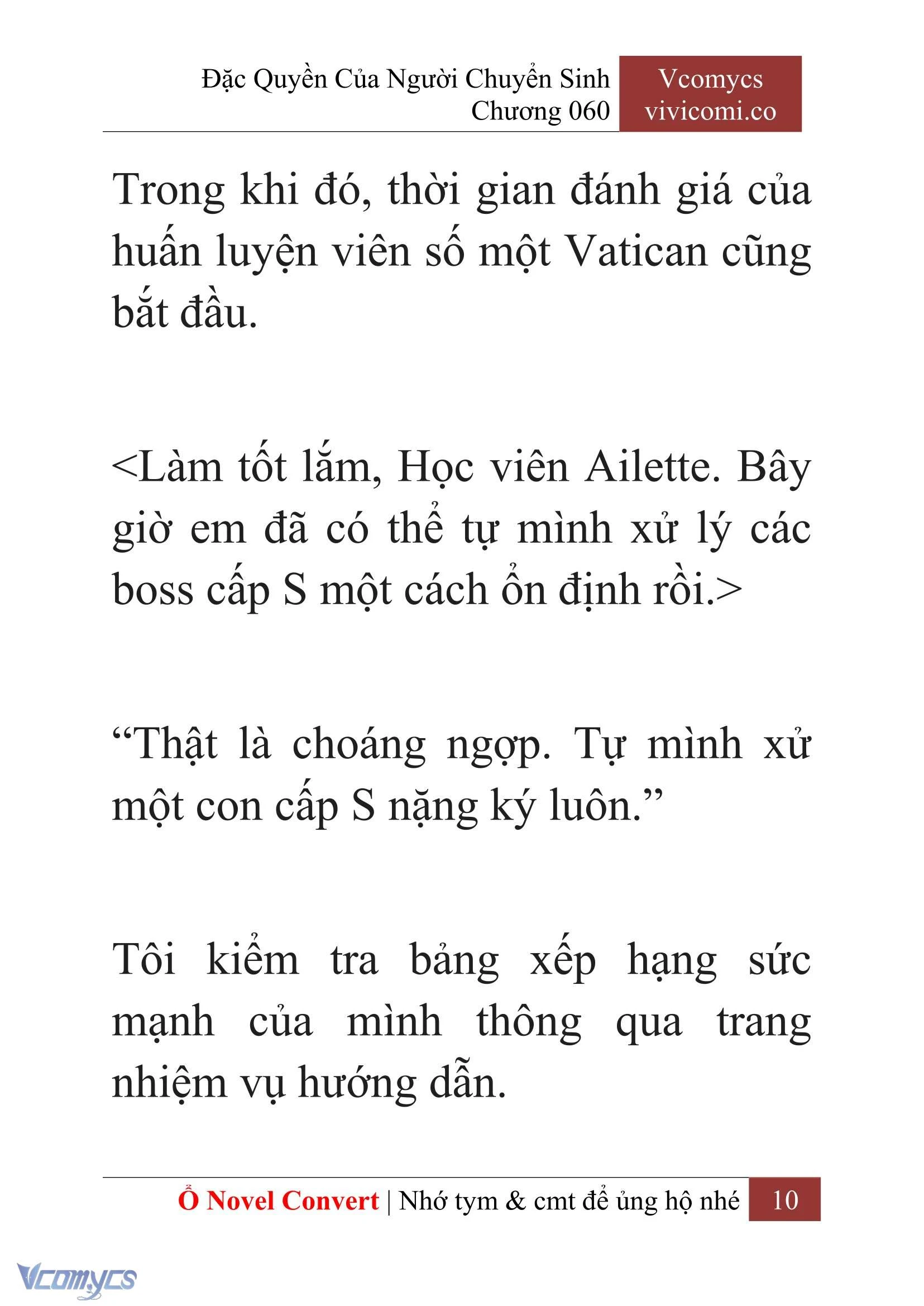 [Novel] Đặc Quyền Của Người Chuyển Sinh Chapter  60 - 12