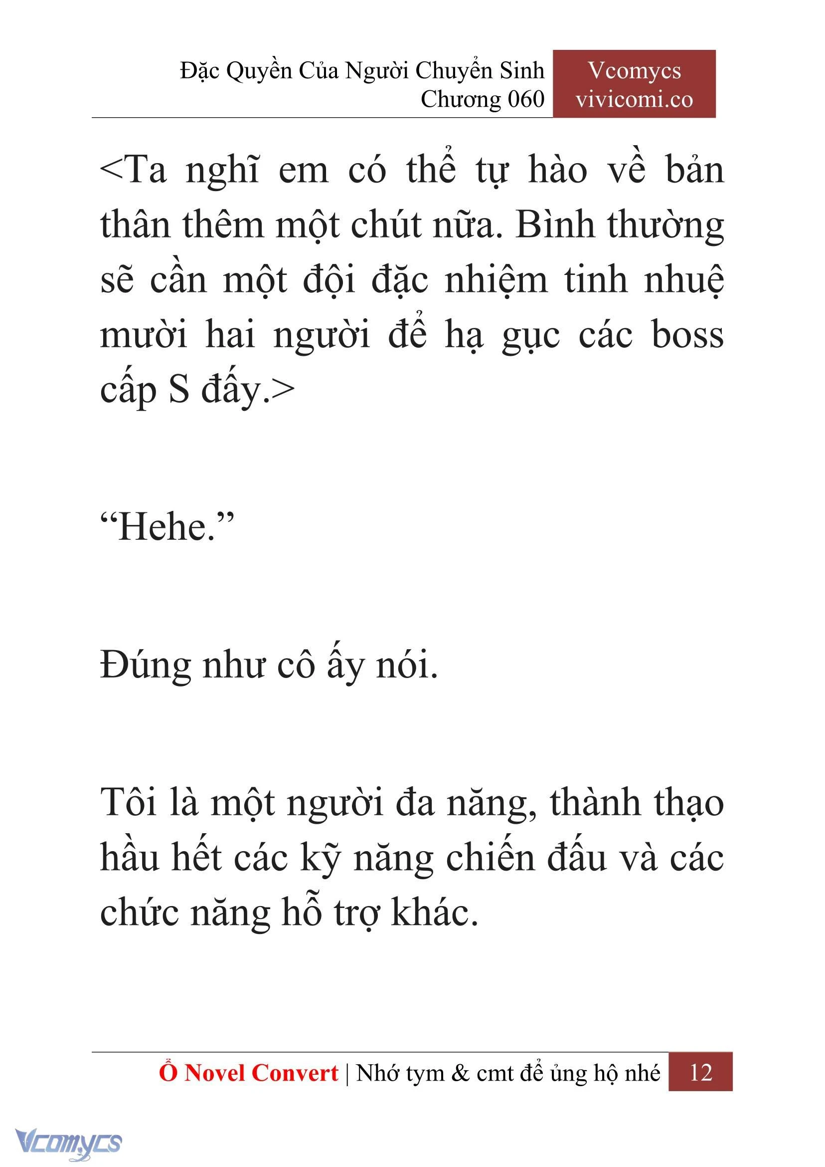[Novel] Đặc Quyền Của Người Chuyển Sinh Chapter  60 - 14