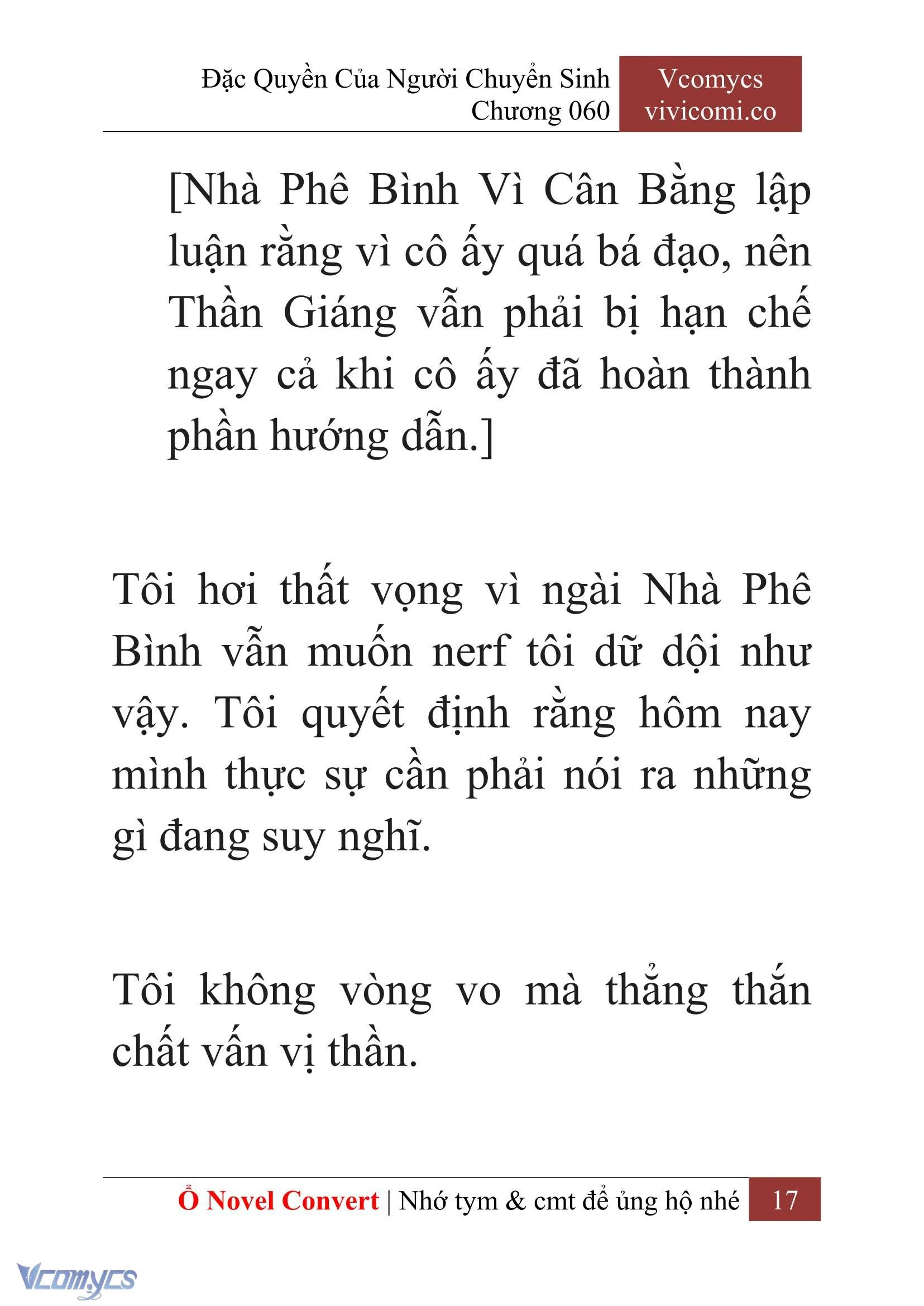 [Novel] Đặc Quyền Của Người Chuyển Sinh Chapter  60 - 19