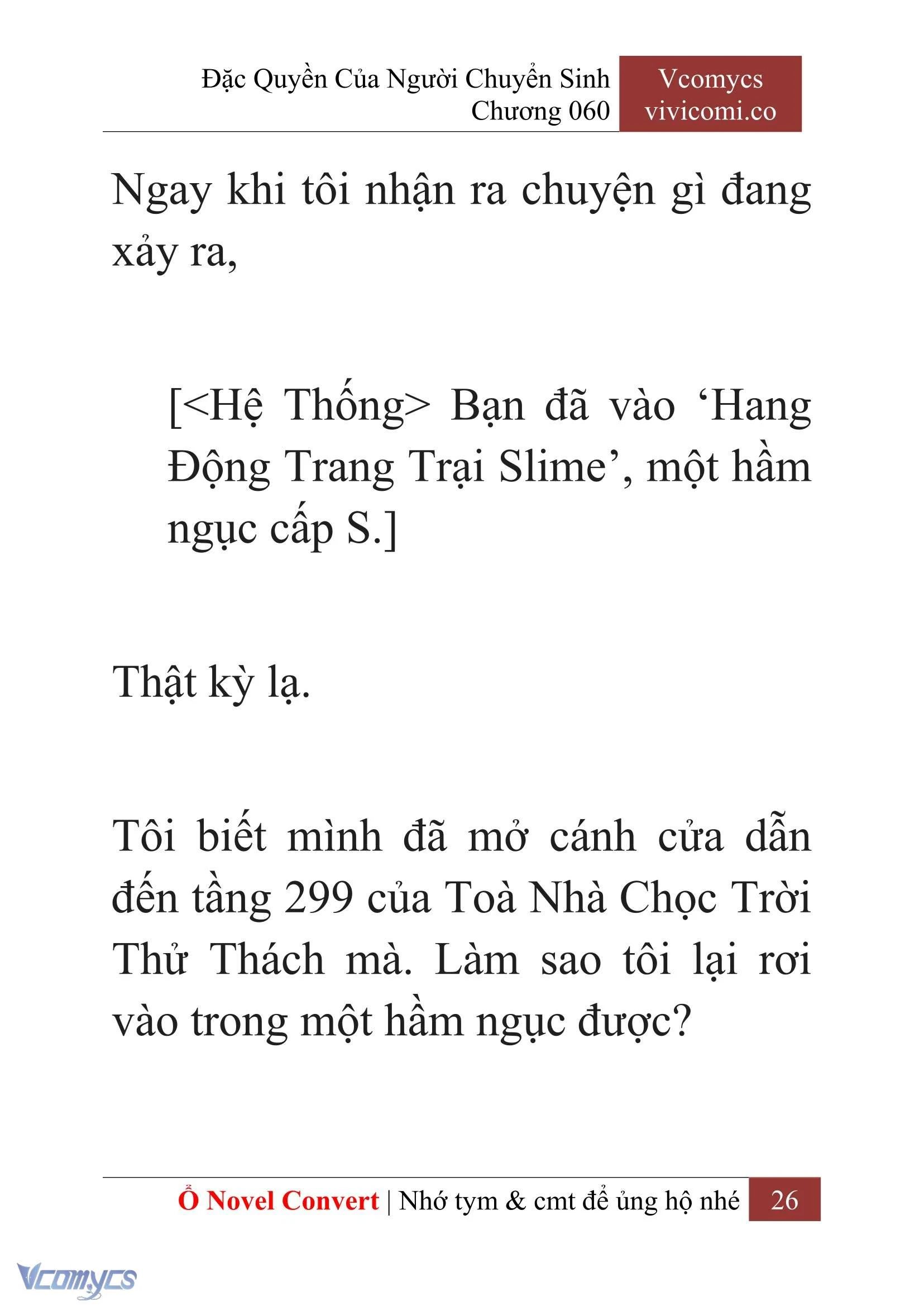 [Novel] Đặc Quyền Của Người Chuyển Sinh Chapter  60 - 28