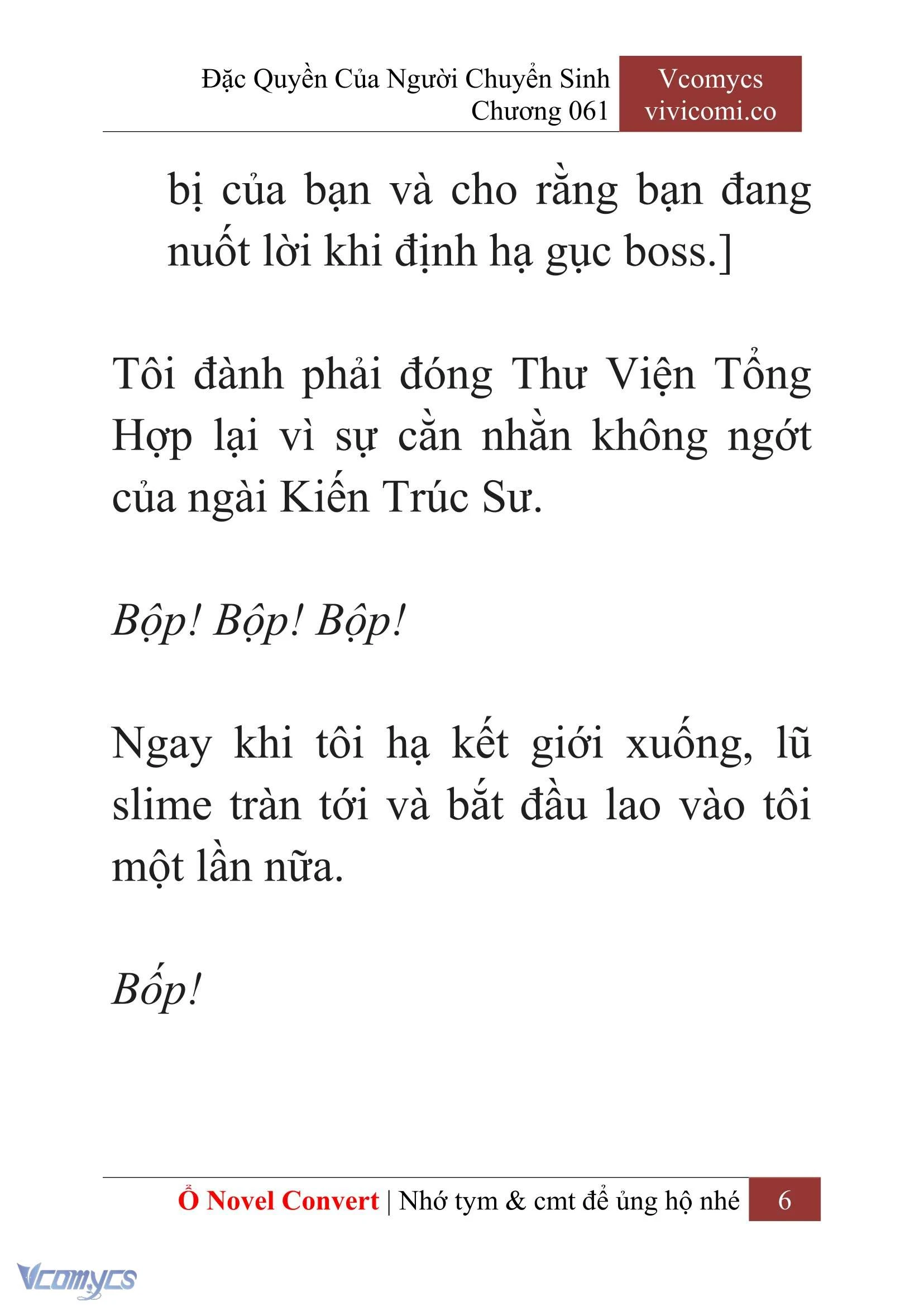 [Novel] Đặc Quyền Của Người Chuyển Sinh Chapter  61 - 8