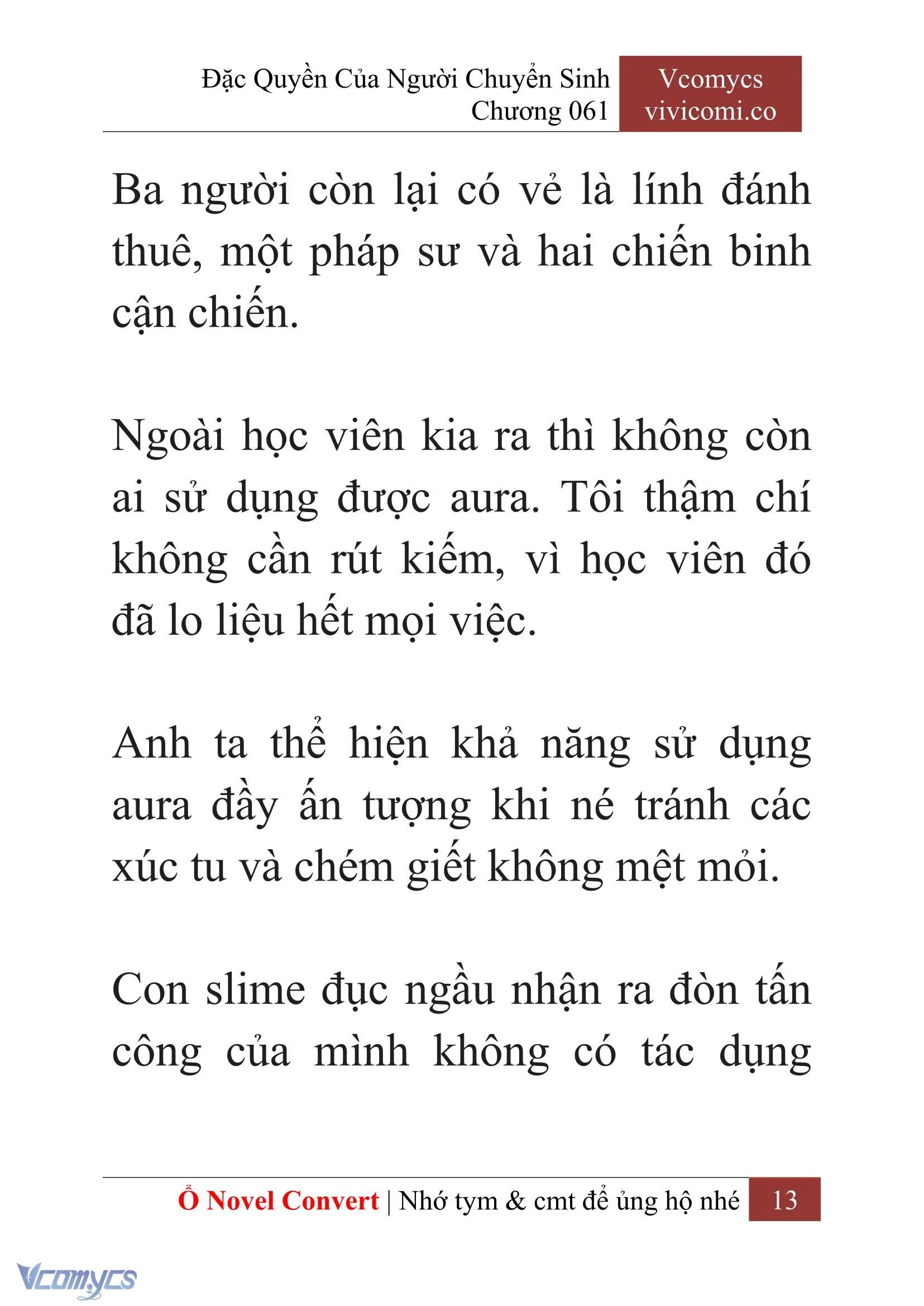 [Novel] Đặc Quyền Của Người Chuyển Sinh Chapter  61 - 15