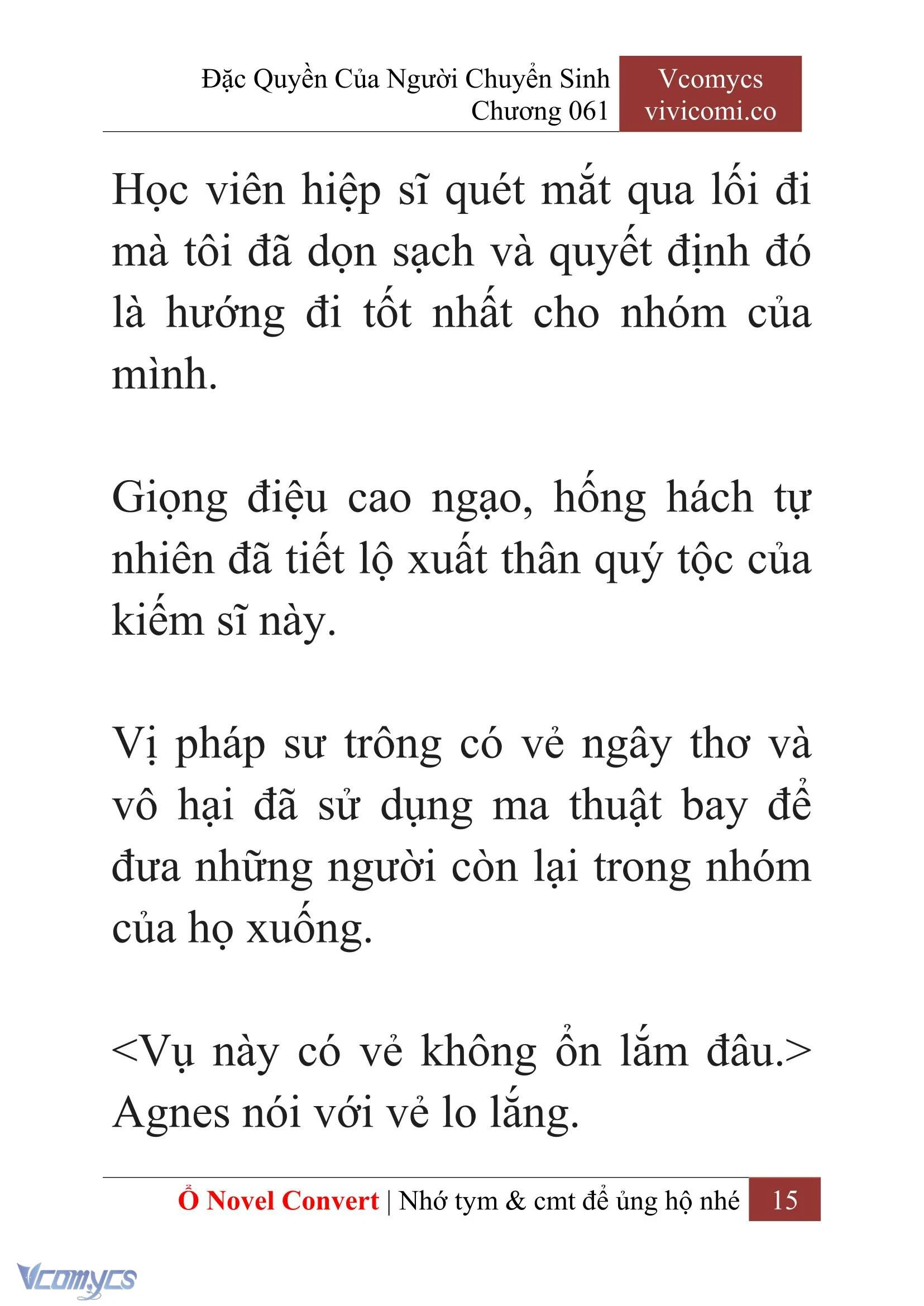 [Novel] Đặc Quyền Của Người Chuyển Sinh Chapter  61 - 17