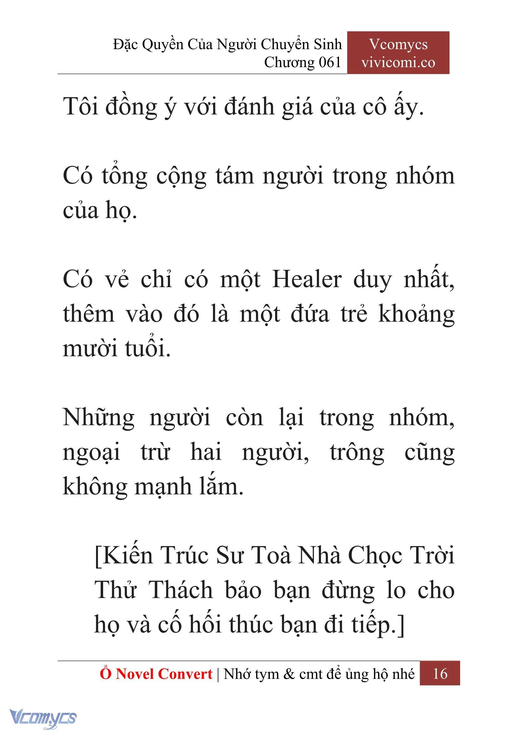 [Novel] Đặc Quyền Của Người Chuyển Sinh Chapter  61 - 18