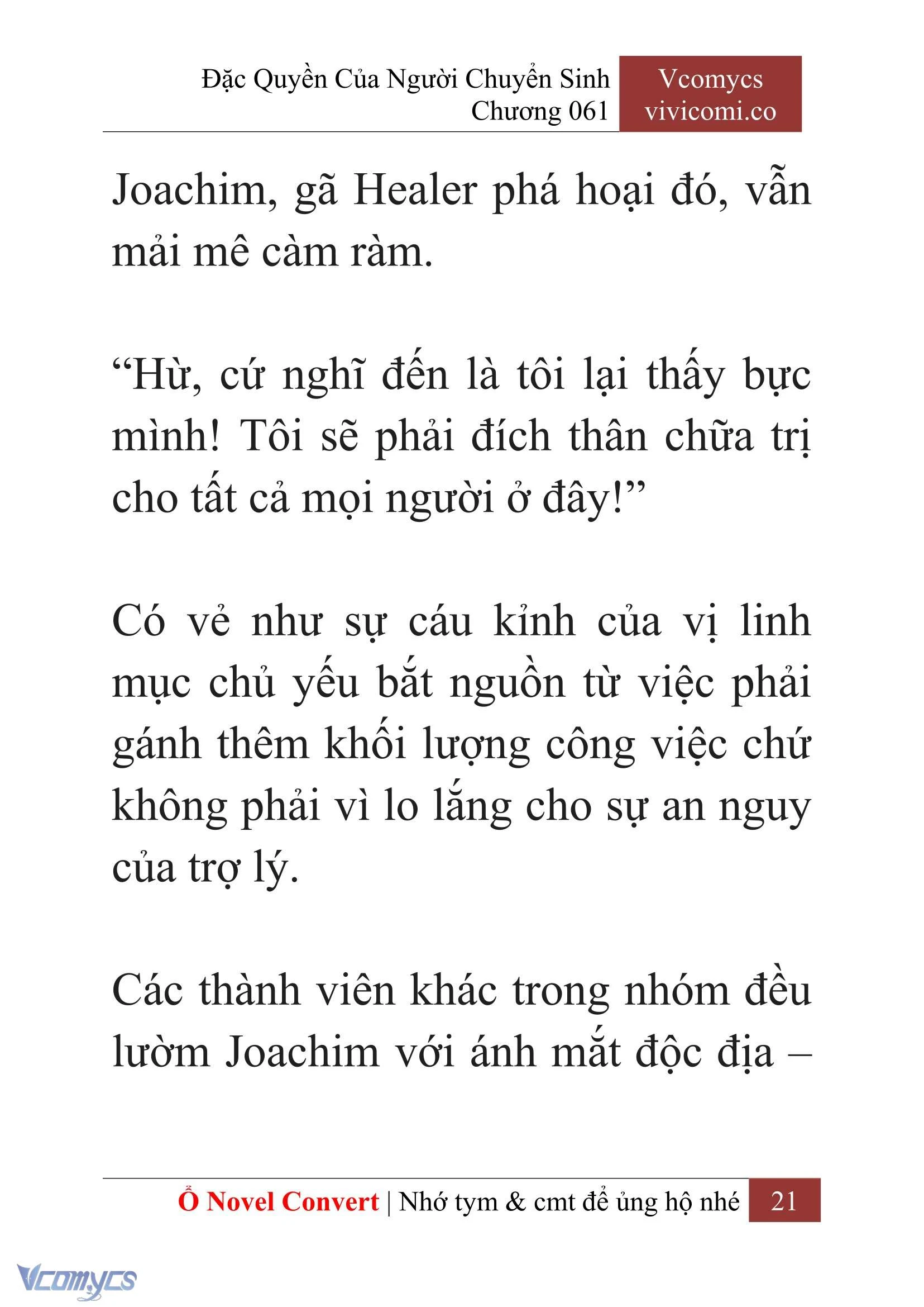 [Novel] Đặc Quyền Của Người Chuyển Sinh Chapter  61 - 23