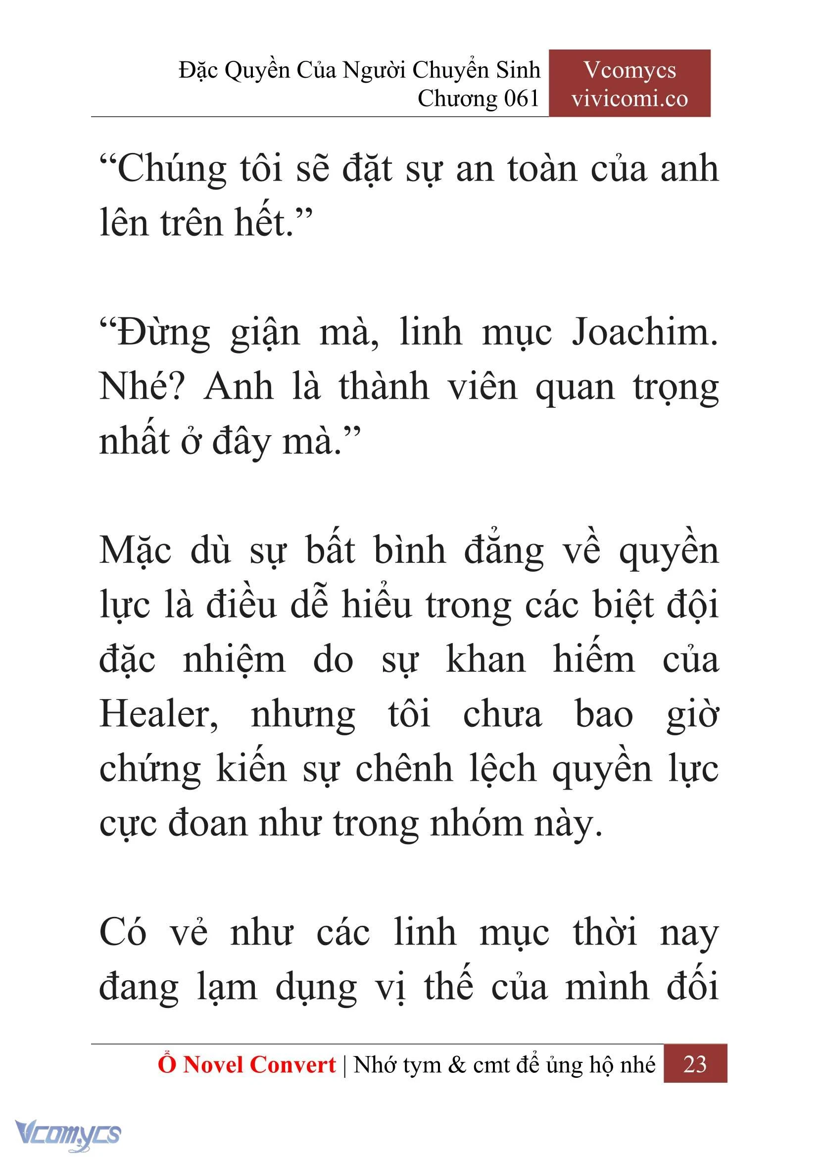 [Novel] Đặc Quyền Của Người Chuyển Sinh Chapter  61 - 25