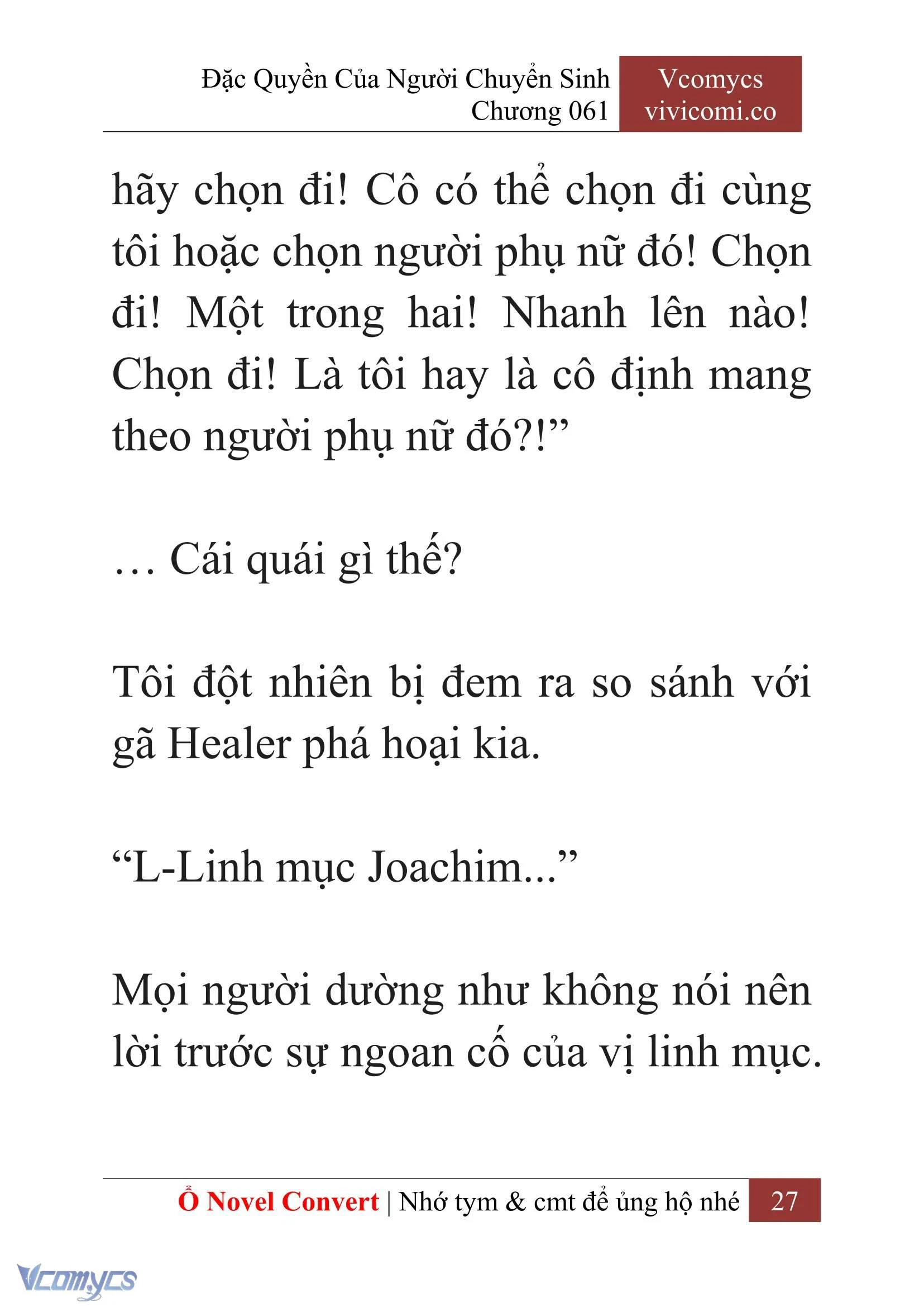 [Novel] Đặc Quyền Của Người Chuyển Sinh Chapter  61 - 29