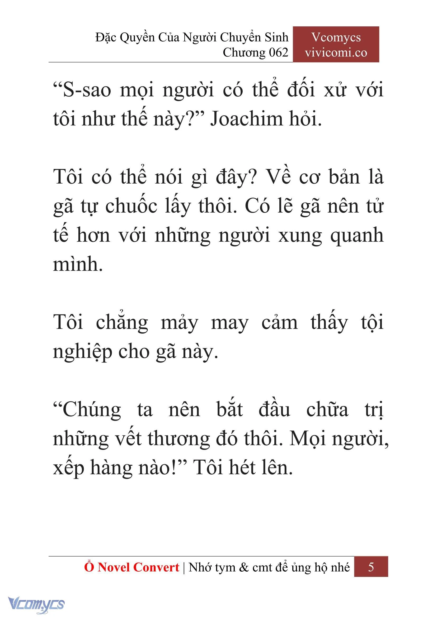 [Novel] Đặc Quyền Của Người Chuyển Sinh Chapter  62 - 7