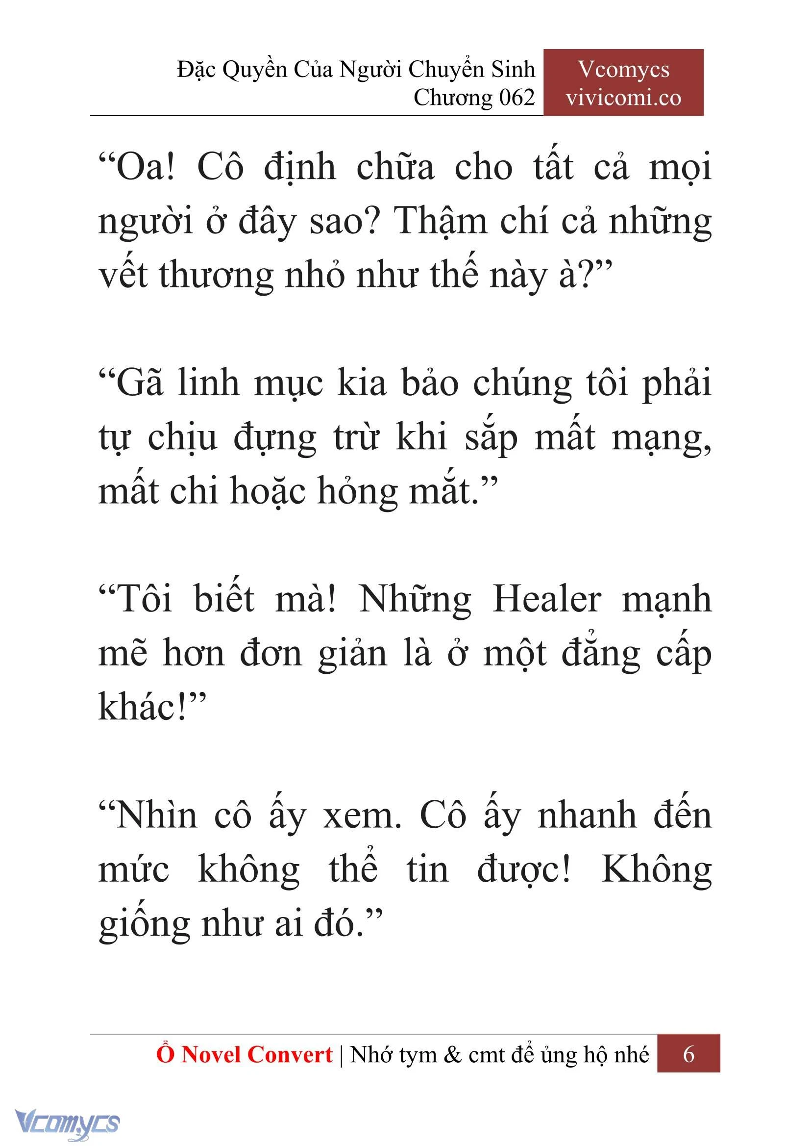 [Novel] Đặc Quyền Của Người Chuyển Sinh Chapter  62 - 8
