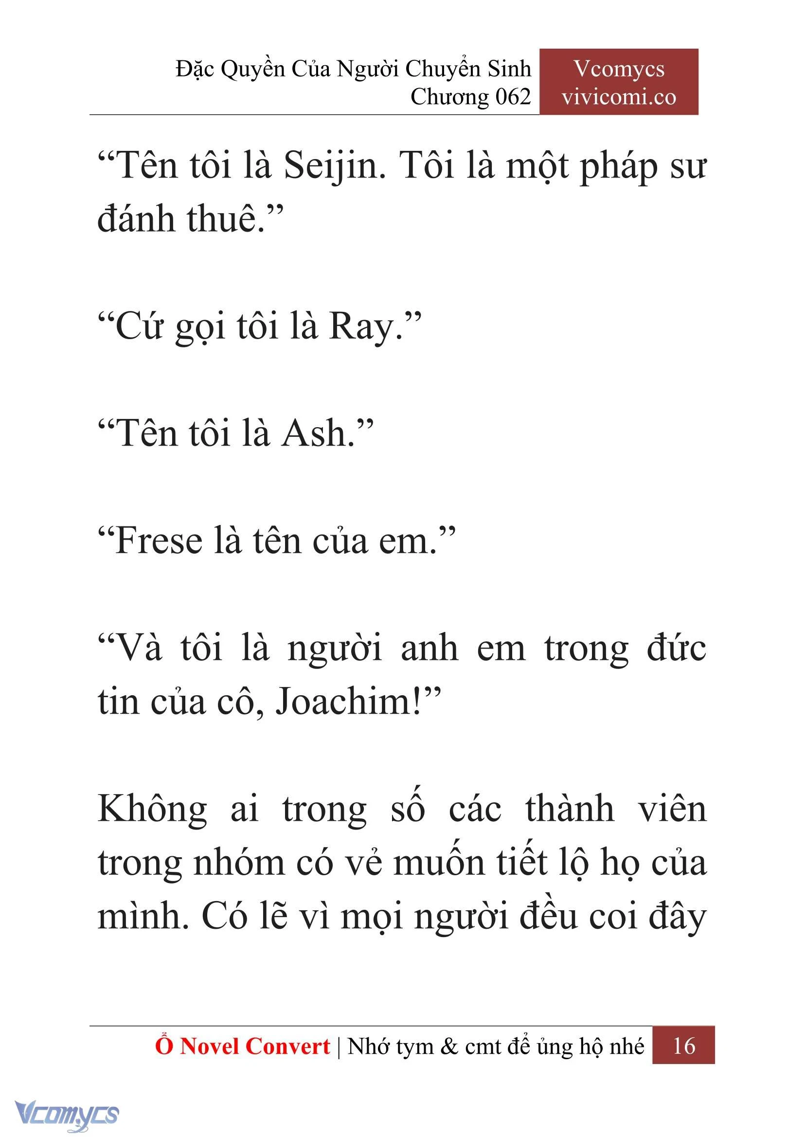 [Novel] Đặc Quyền Của Người Chuyển Sinh Chapter  62 - 18