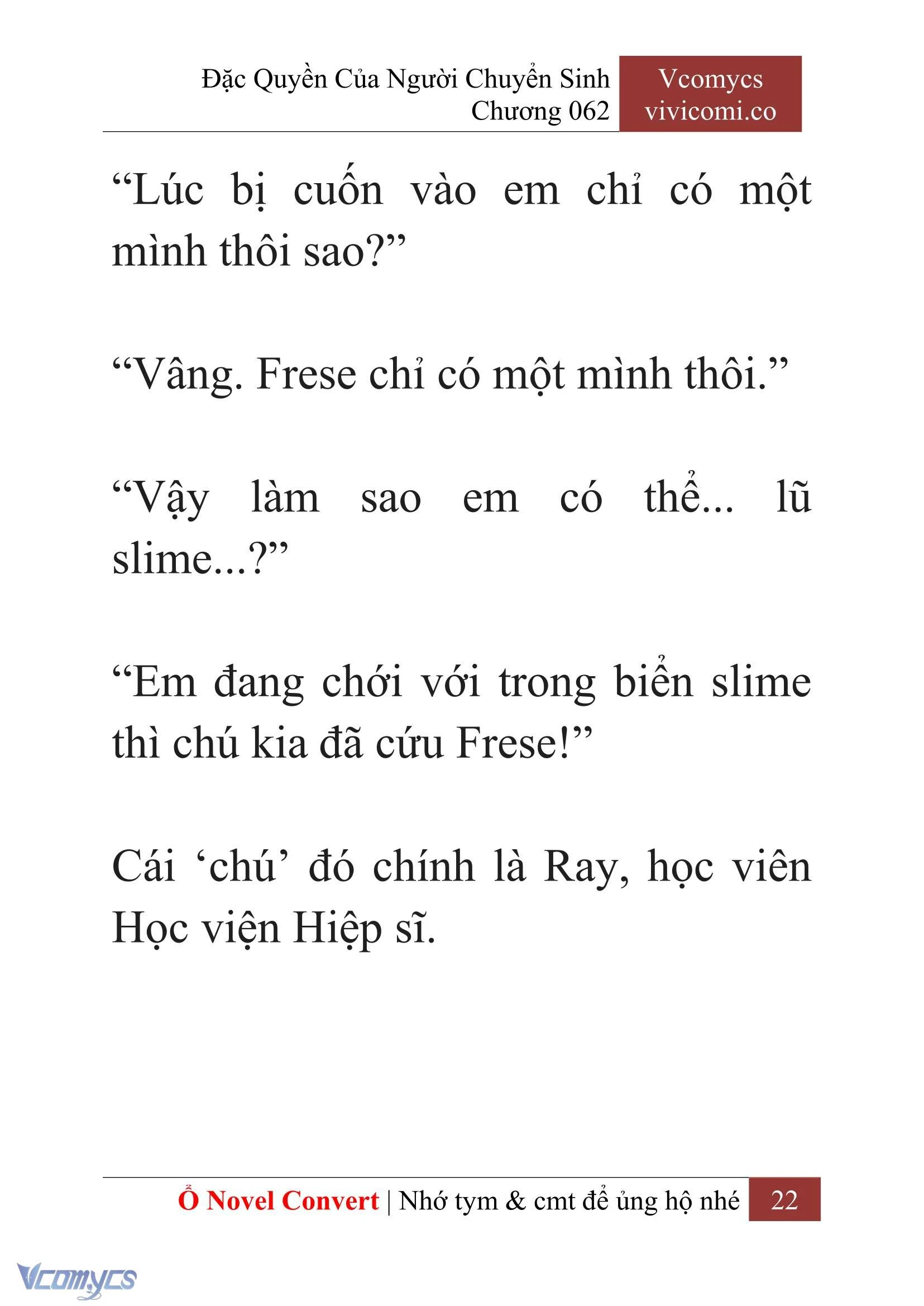 [Novel] Đặc Quyền Của Người Chuyển Sinh Chapter  62 - 24