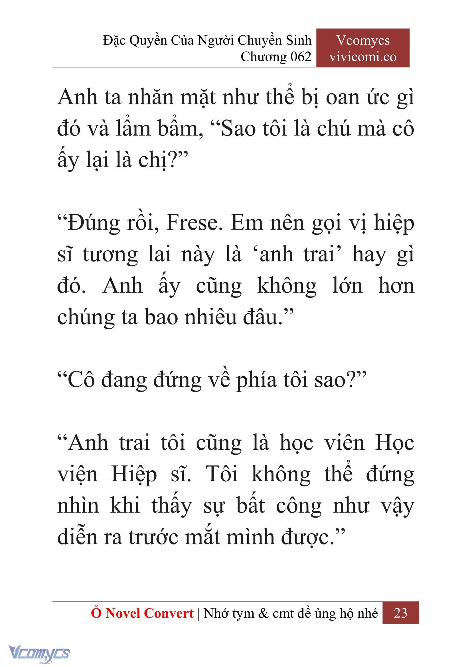 [Novel] Đặc Quyền Của Người Chuyển Sinh Chapter  62 - 25