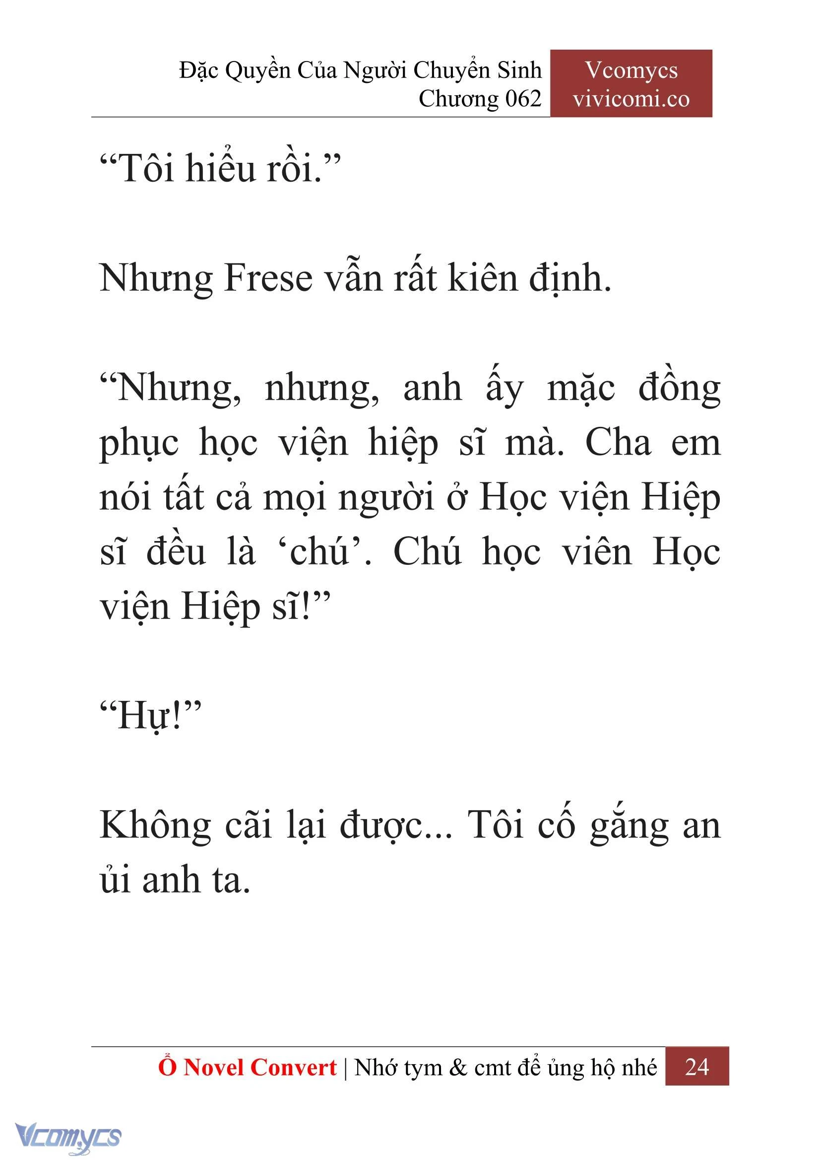 [Novel] Đặc Quyền Của Người Chuyển Sinh Chapter  62 - 26