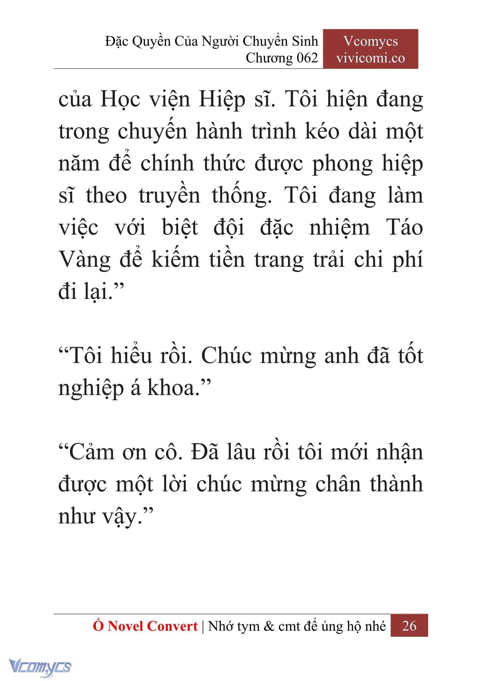 [Novel] Đặc Quyền Của Người Chuyển Sinh Chapter  62 - 28