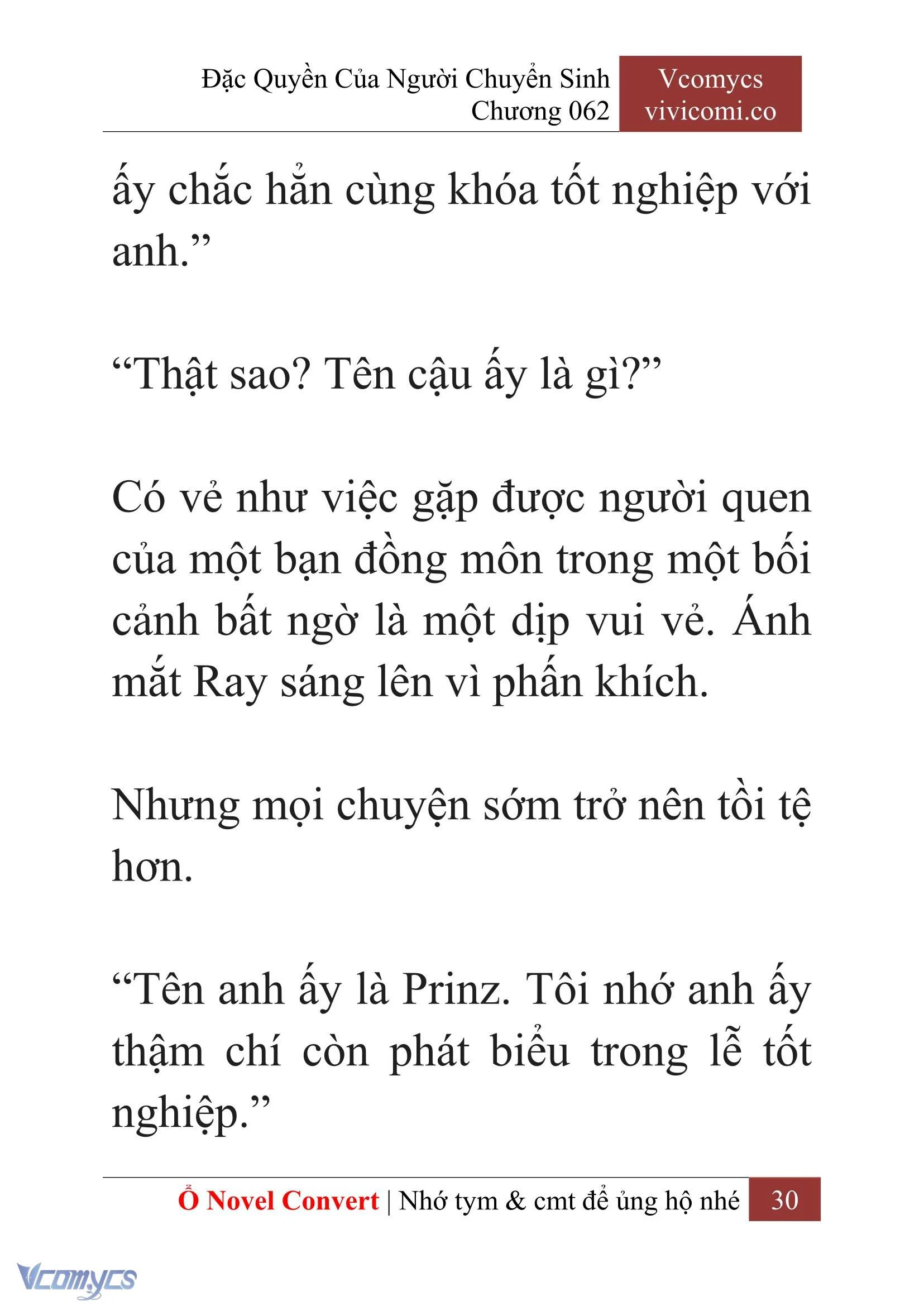 [Novel] Đặc Quyền Của Người Chuyển Sinh Chapter  62 - 32