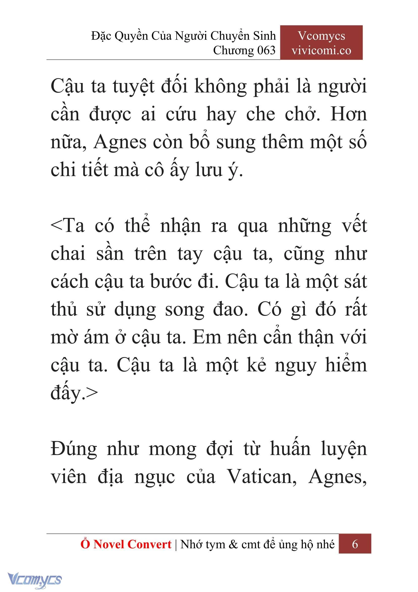 [Novel] Đặc Quyền Của Người Chuyển Sinh Chapter  63 - 8