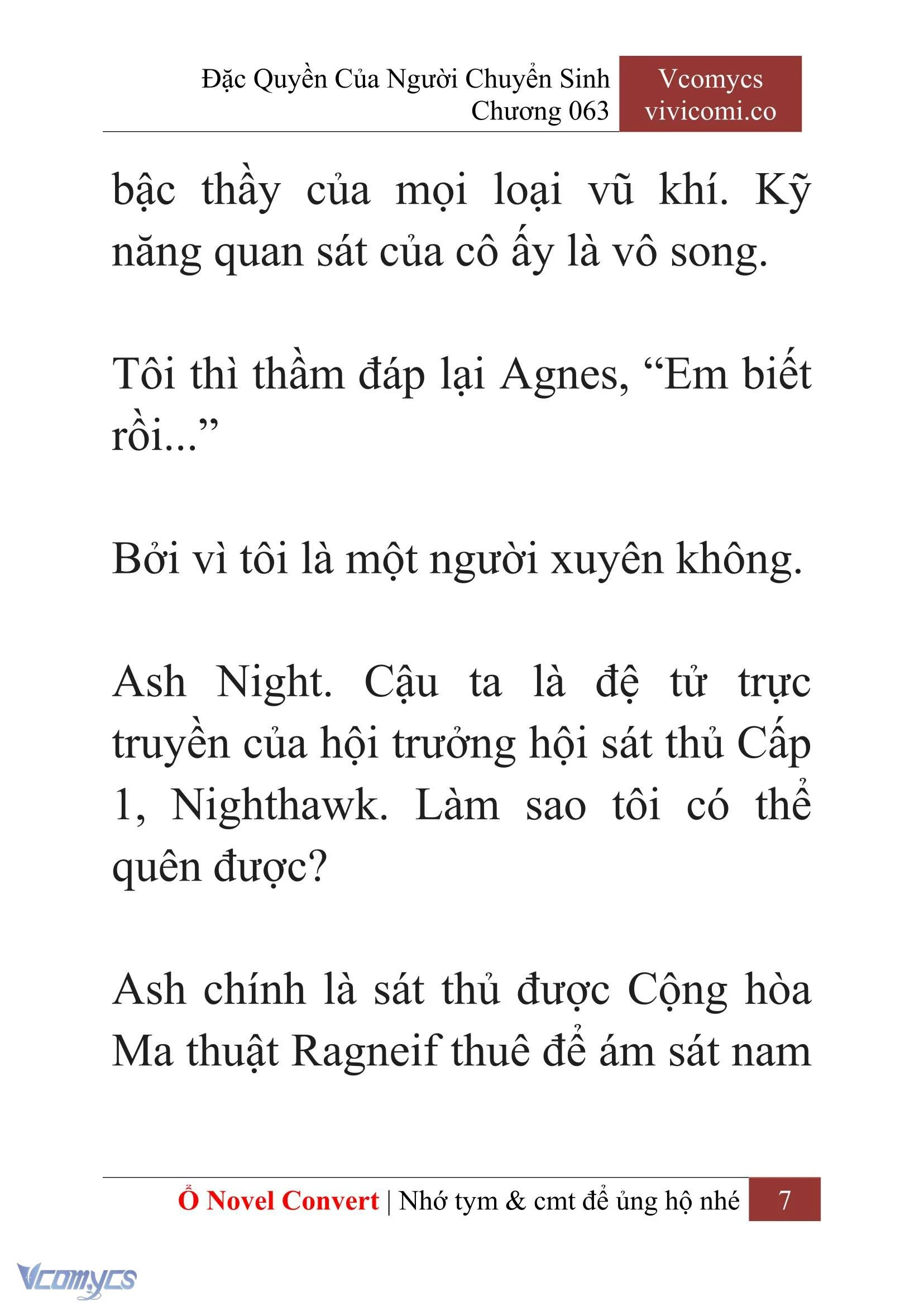 [Novel] Đặc Quyền Của Người Chuyển Sinh Chapter  63 - 9