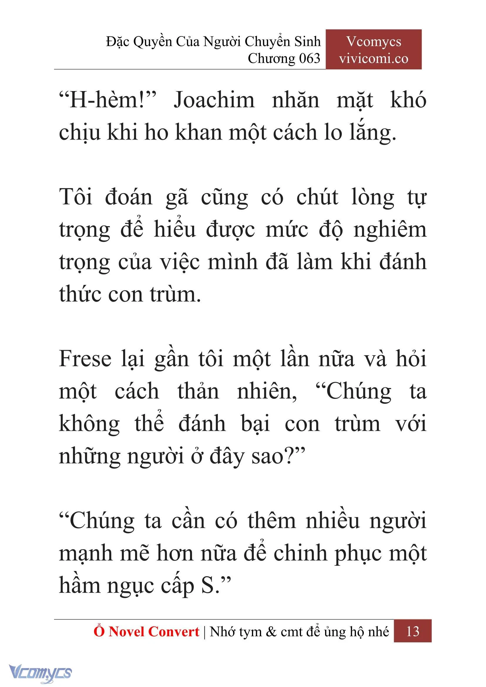 [Novel] Đặc Quyền Của Người Chuyển Sinh Chapter  63 - 15