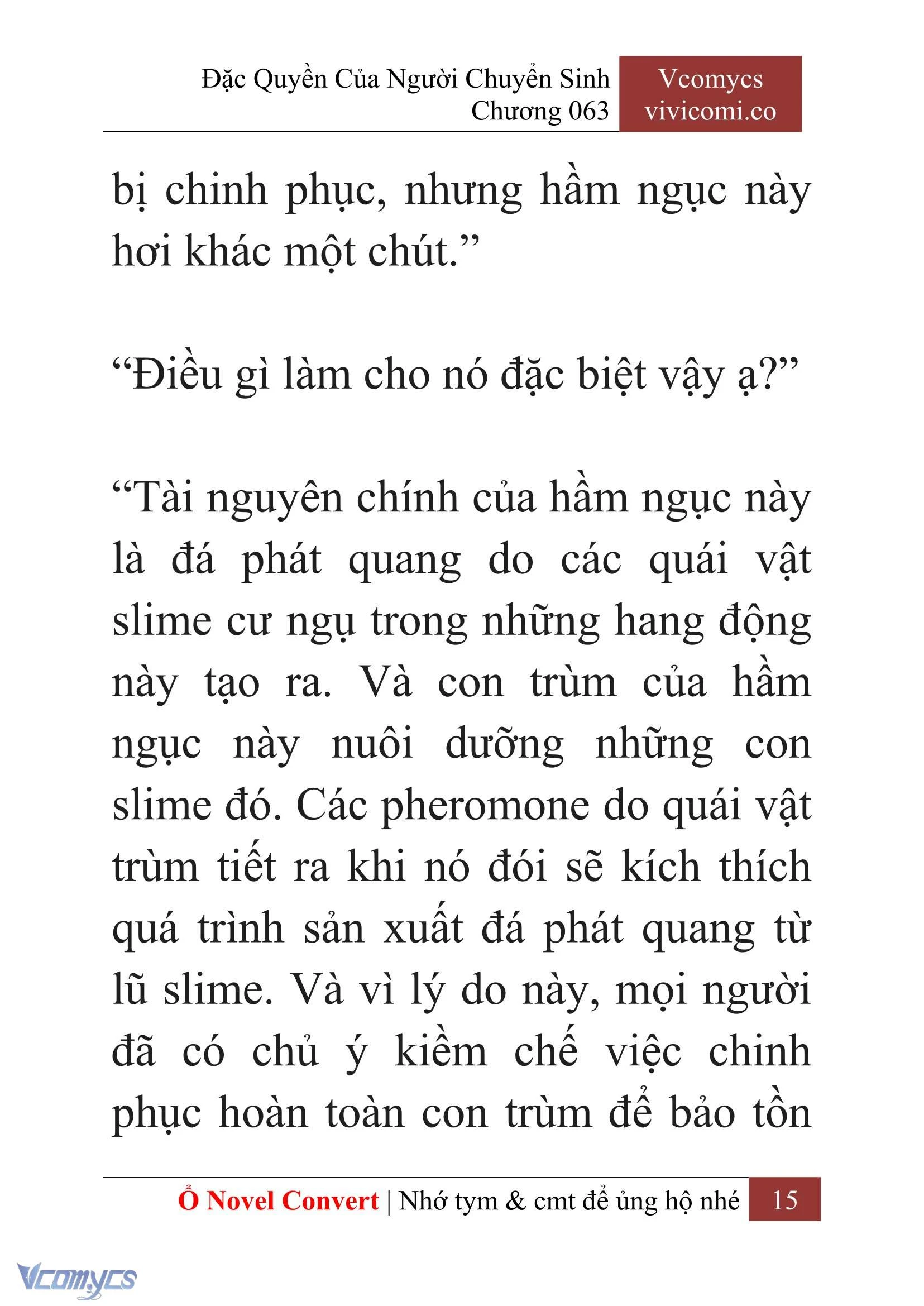 [Novel] Đặc Quyền Của Người Chuyển Sinh Chapter  63 - 17