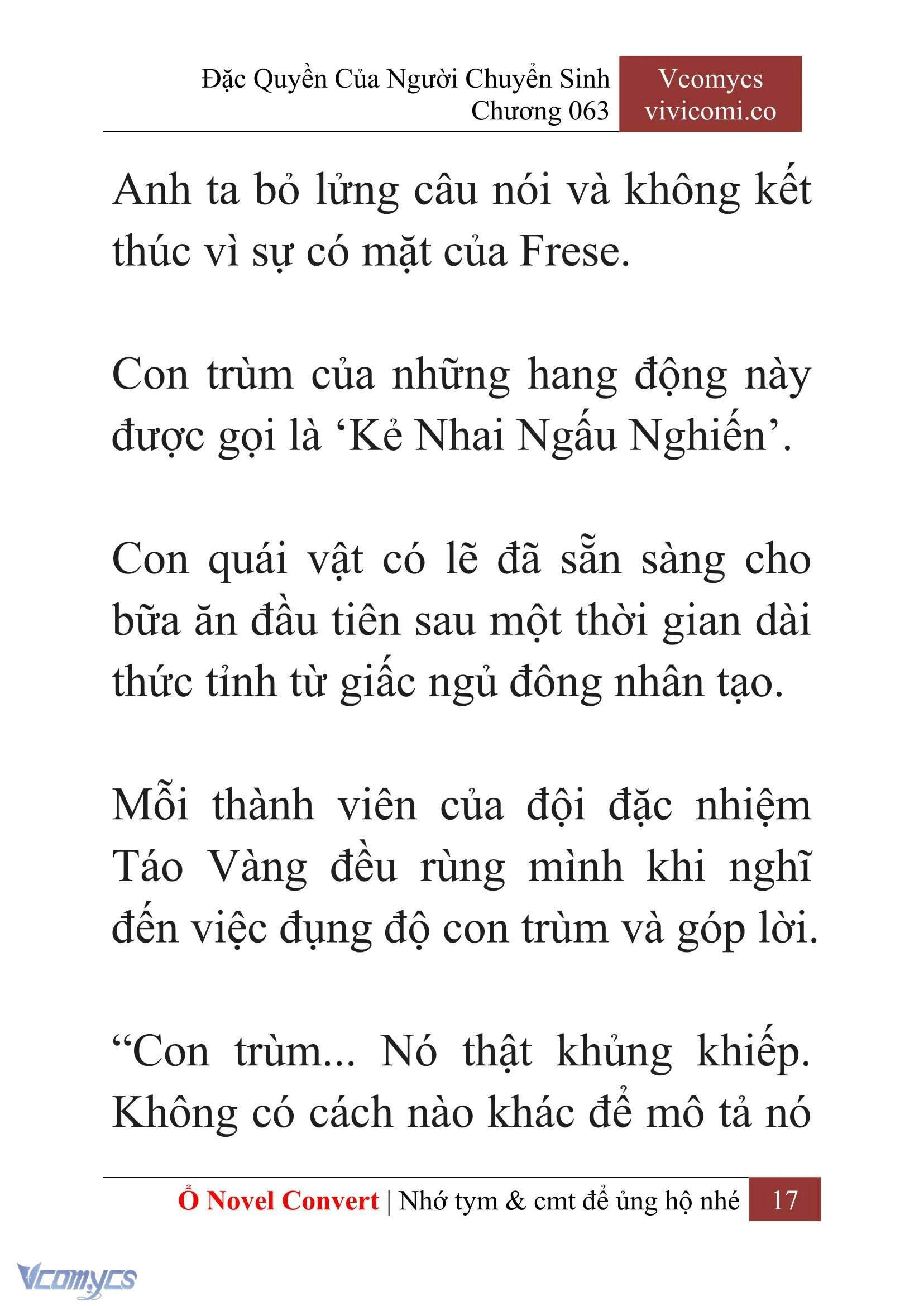 [Novel] Đặc Quyền Của Người Chuyển Sinh Chapter  63 - 19