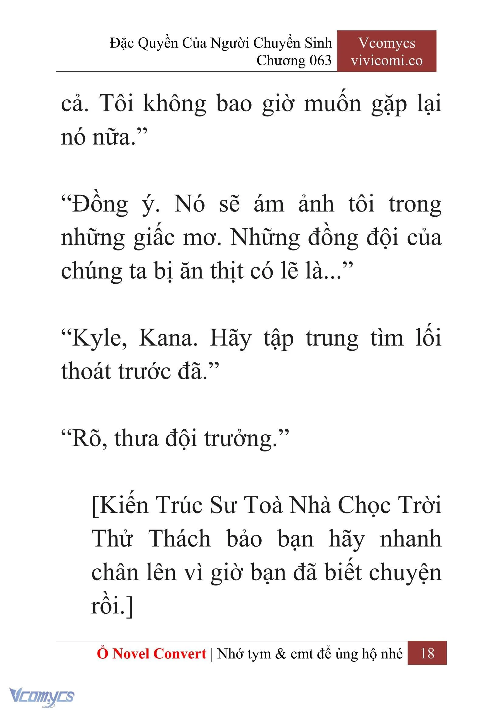 [Novel] Đặc Quyền Của Người Chuyển Sinh Chapter  63 - 20