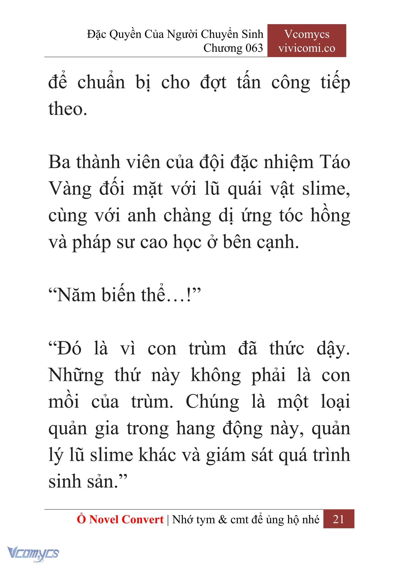 [Novel] Đặc Quyền Của Người Chuyển Sinh Chapter  63 - 23