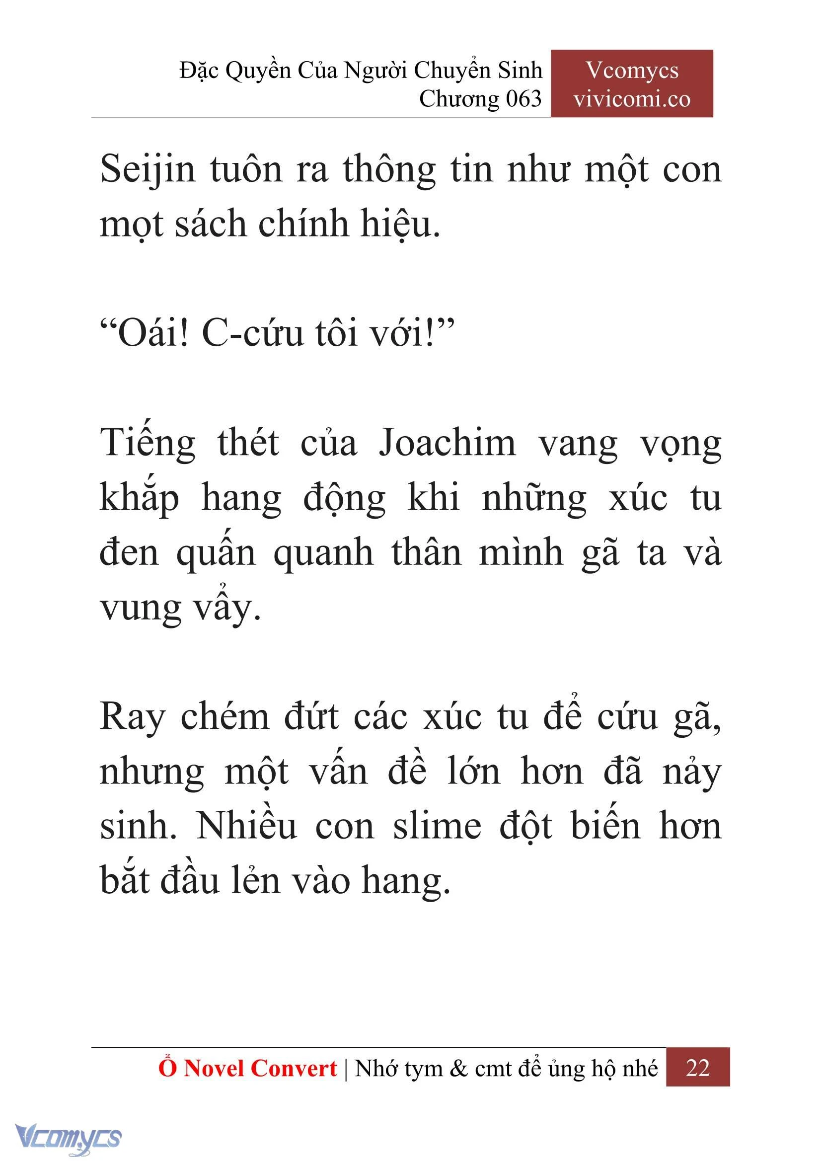 [Novel] Đặc Quyền Của Người Chuyển Sinh Chapter  63 - 24