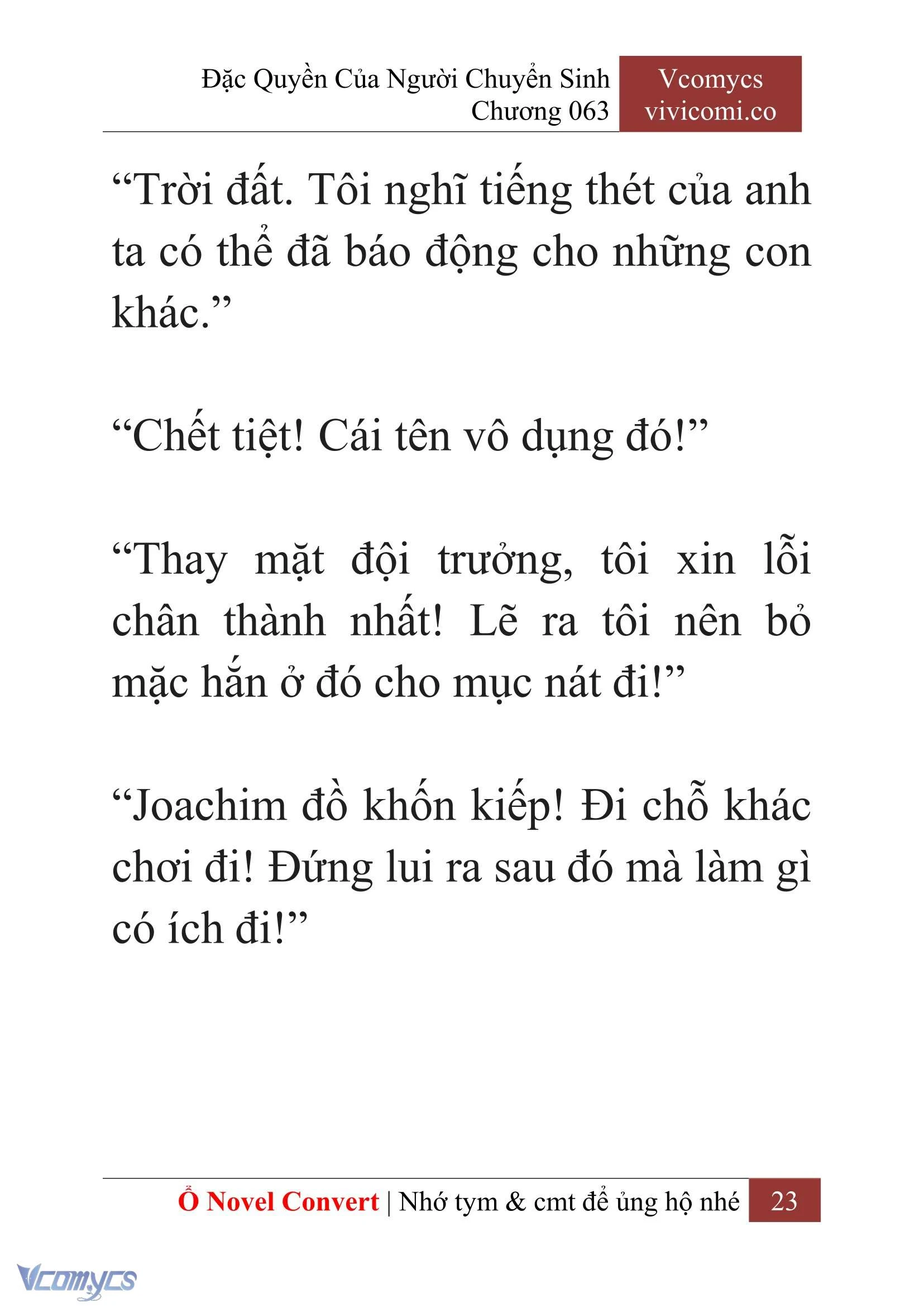 [Novel] Đặc Quyền Của Người Chuyển Sinh Chapter  63 - 25