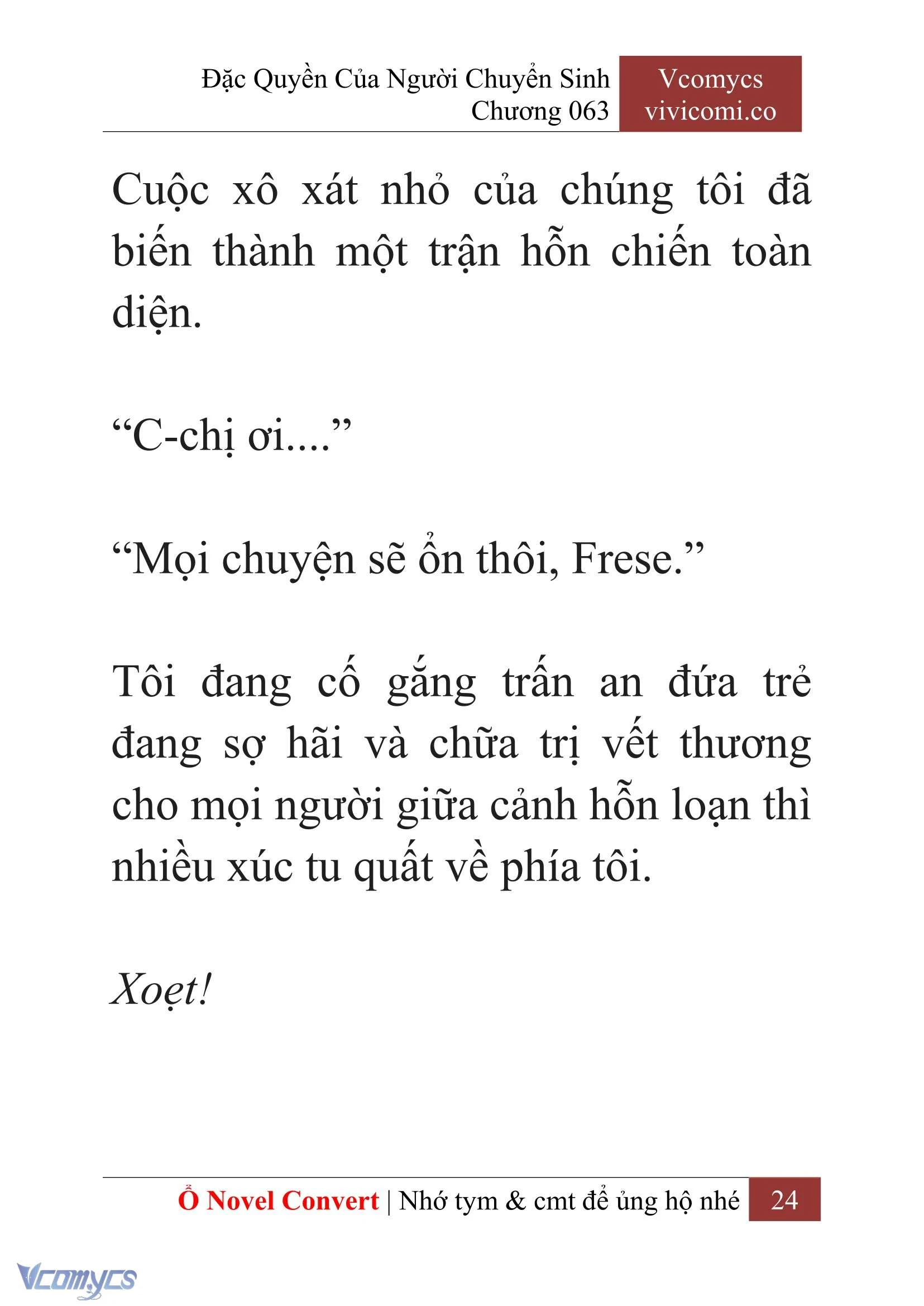[Novel] Đặc Quyền Của Người Chuyển Sinh Chapter  63 - 26