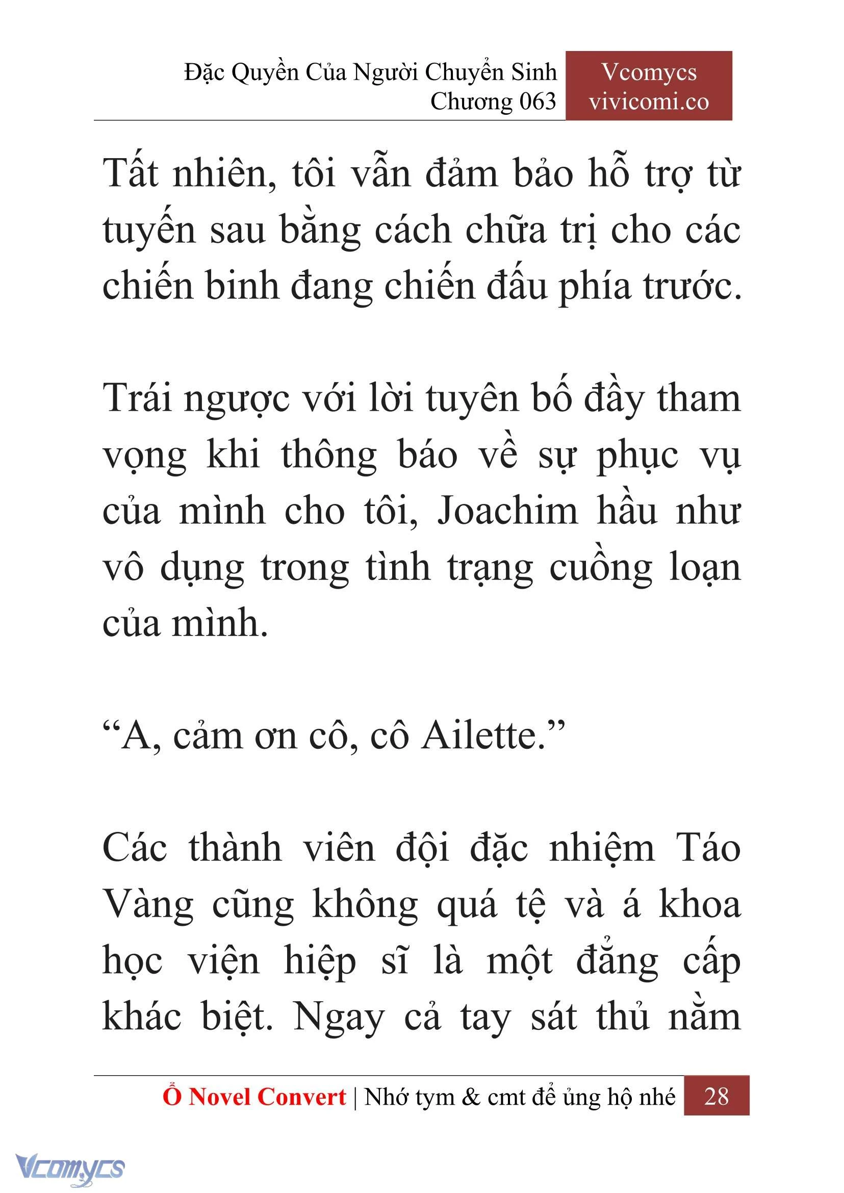 [Novel] Đặc Quyền Của Người Chuyển Sinh Chapter  63 - 30