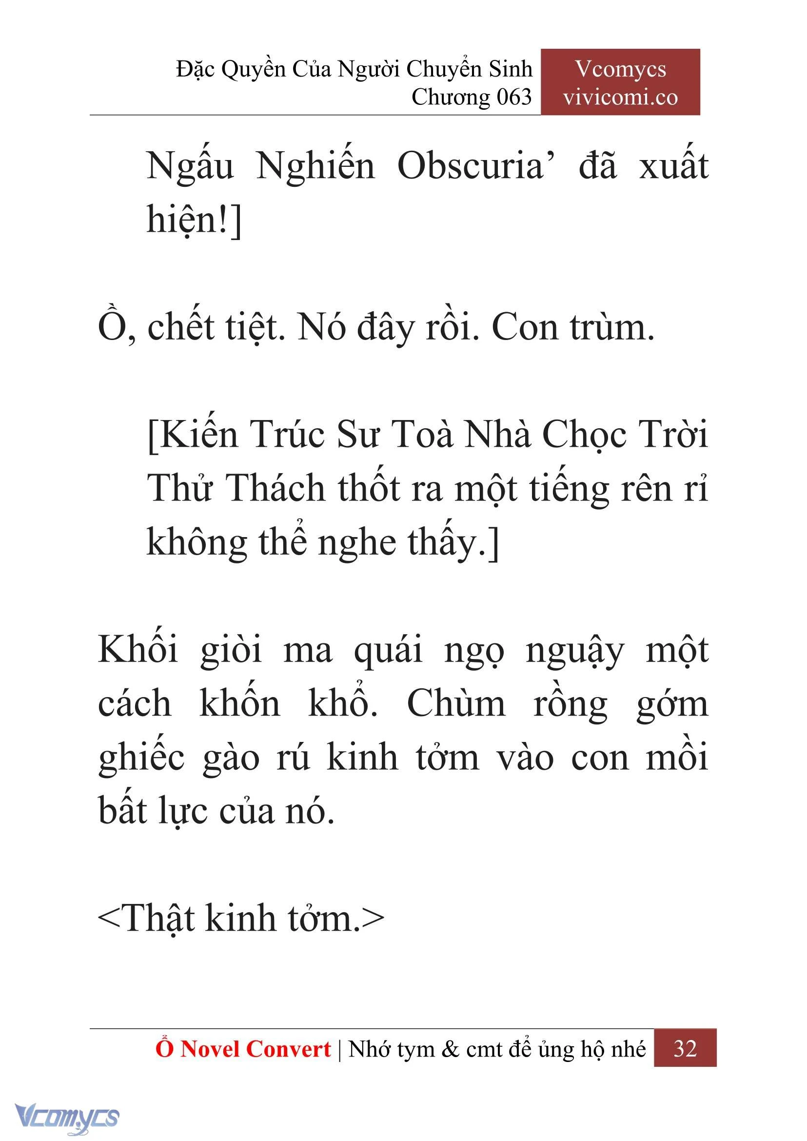 [Novel] Đặc Quyền Của Người Chuyển Sinh Chapter  63 - 34