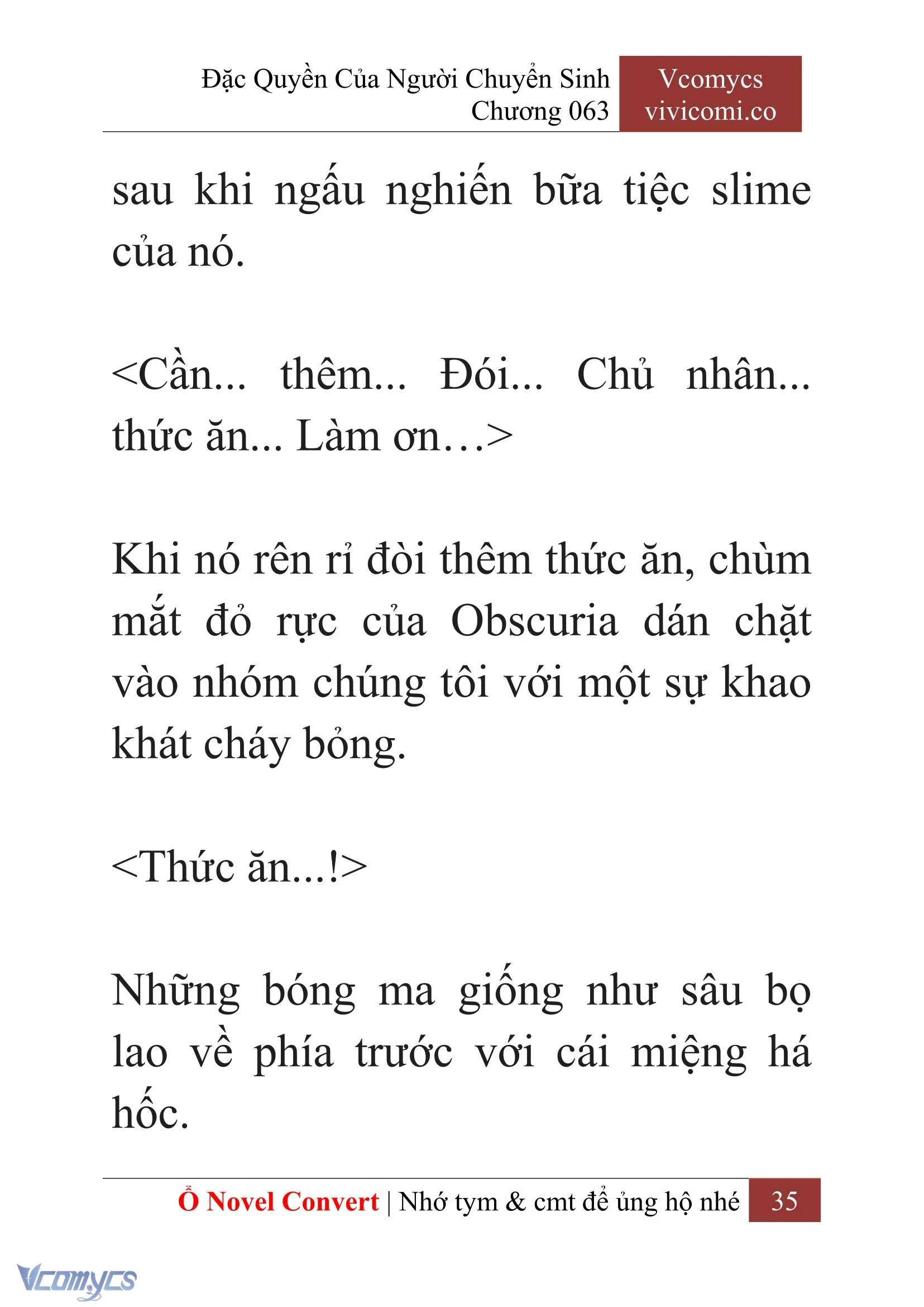 [Novel] Đặc Quyền Của Người Chuyển Sinh Chapter  63 - 37