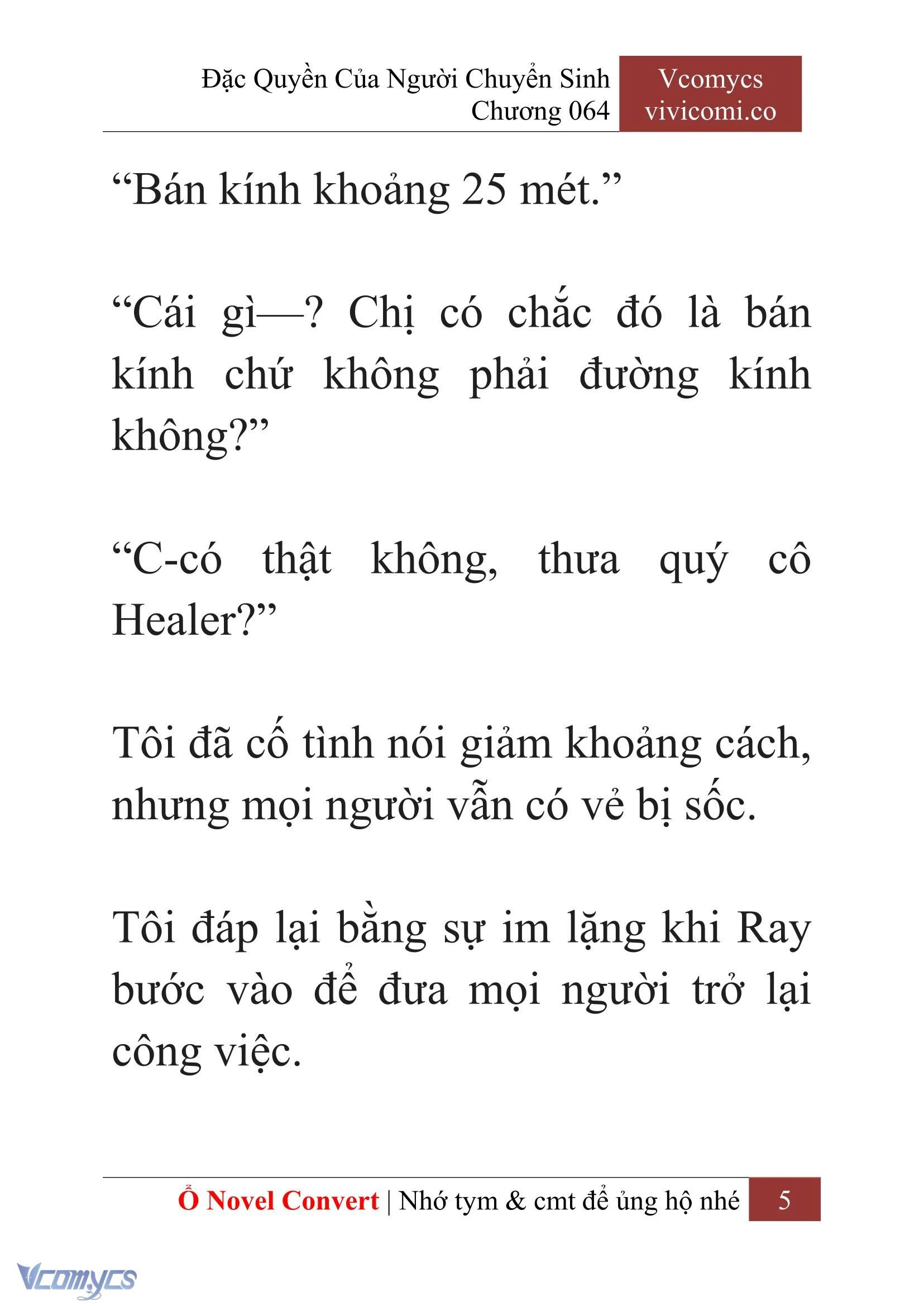 [Novel] Đặc Quyền Của Người Chuyển Sinh Chapter  64 - 7