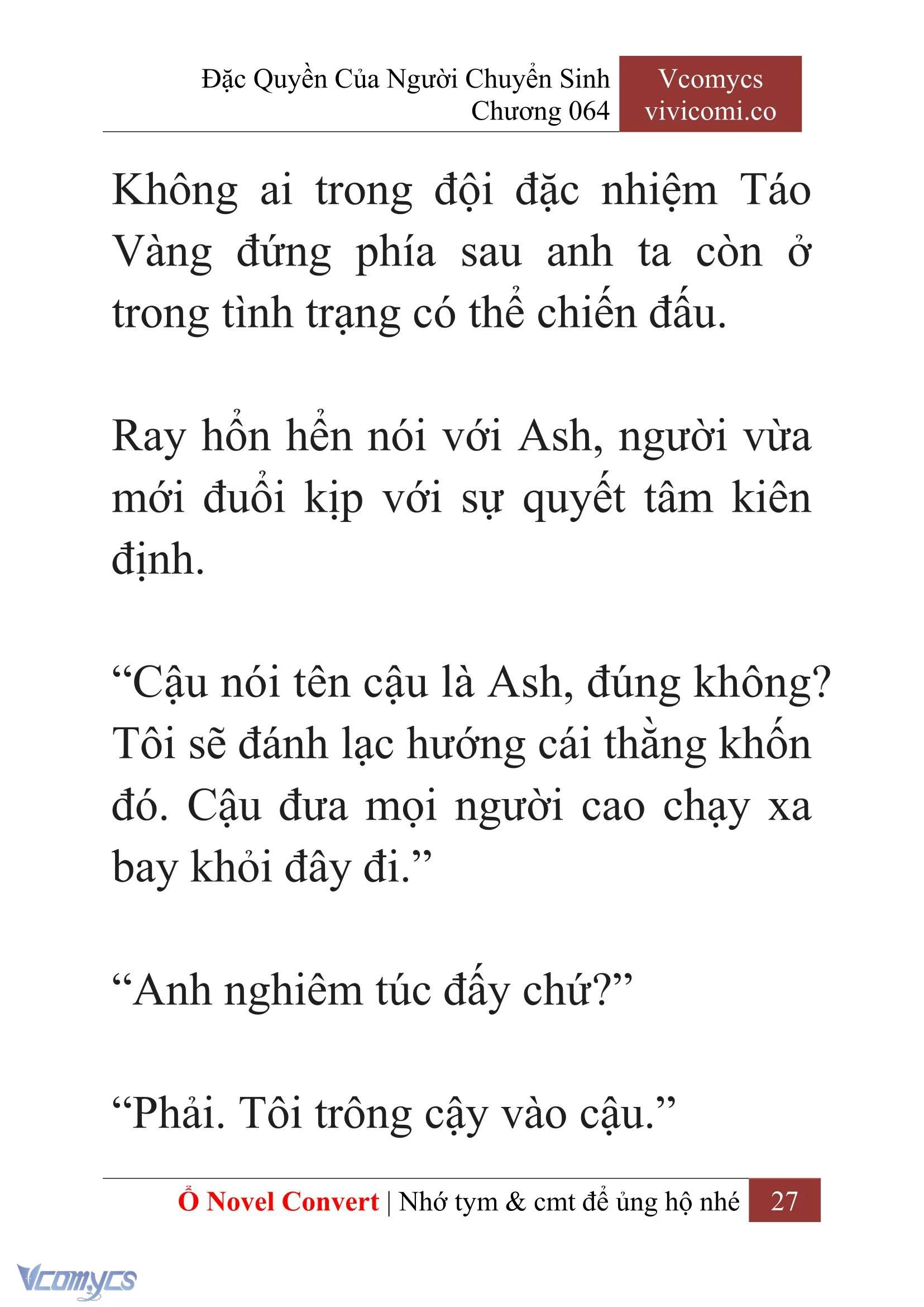 [Novel] Đặc Quyền Của Người Chuyển Sinh Chapter  64 - 29