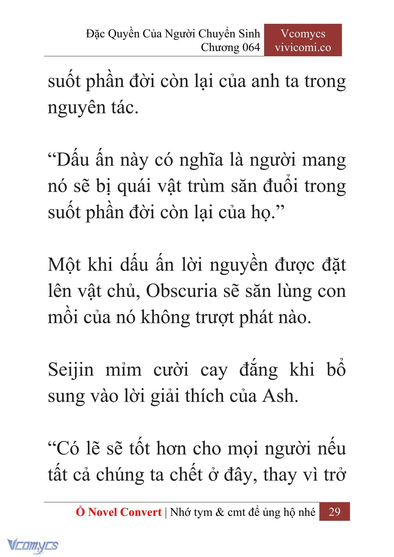 [Novel] Đặc Quyền Của Người Chuyển Sinh Chapter  64 - 31