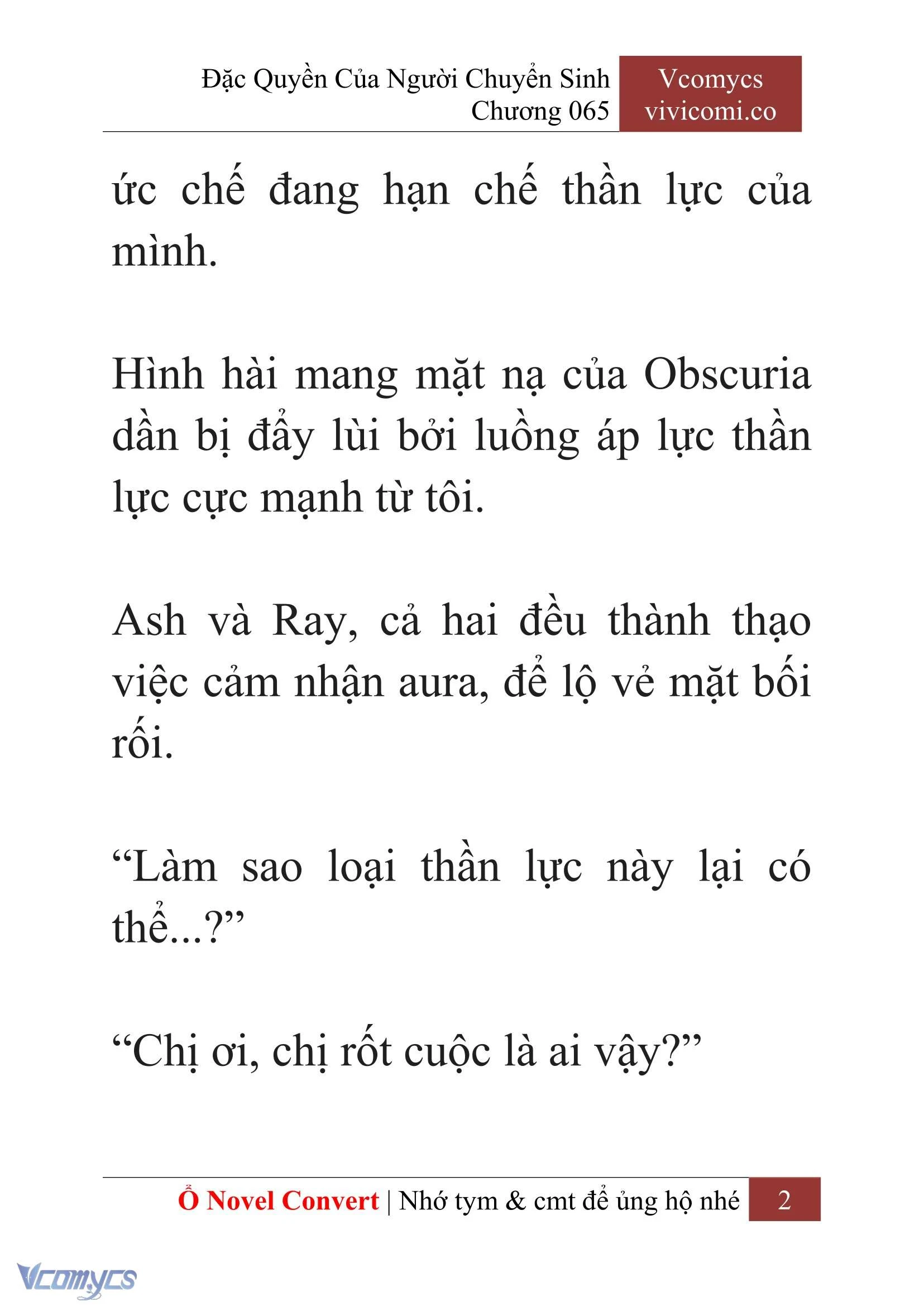 [Novel] Đặc Quyền Của Người Chuyển Sinh Chapter  65 - 4