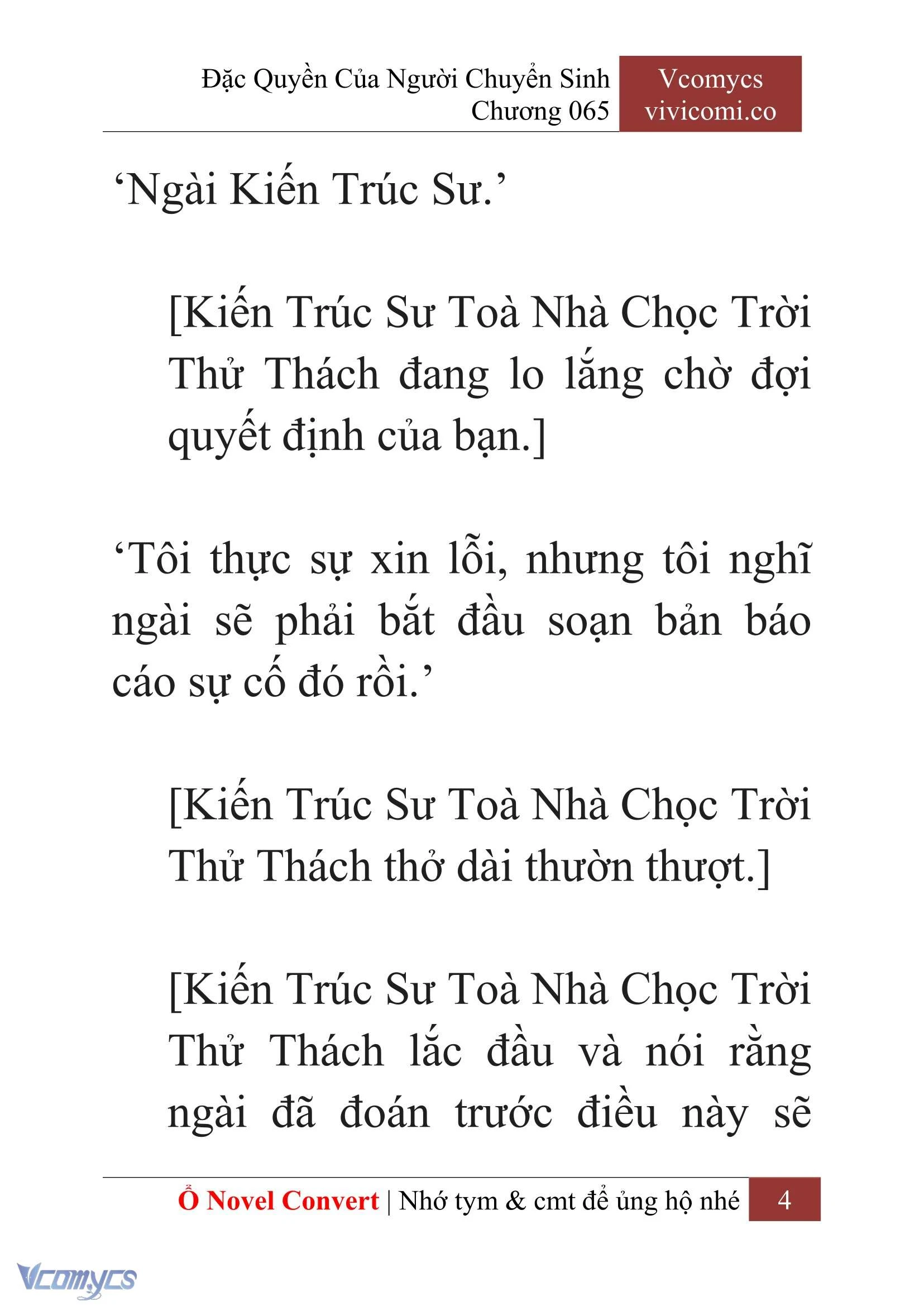 [Novel] Đặc Quyền Của Người Chuyển Sinh Chapter  65 - 6