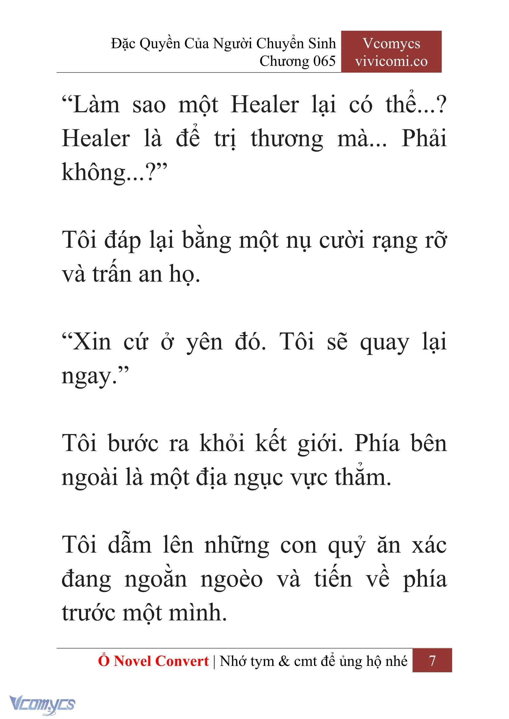 [Novel] Đặc Quyền Của Người Chuyển Sinh Chapter  65 - 9