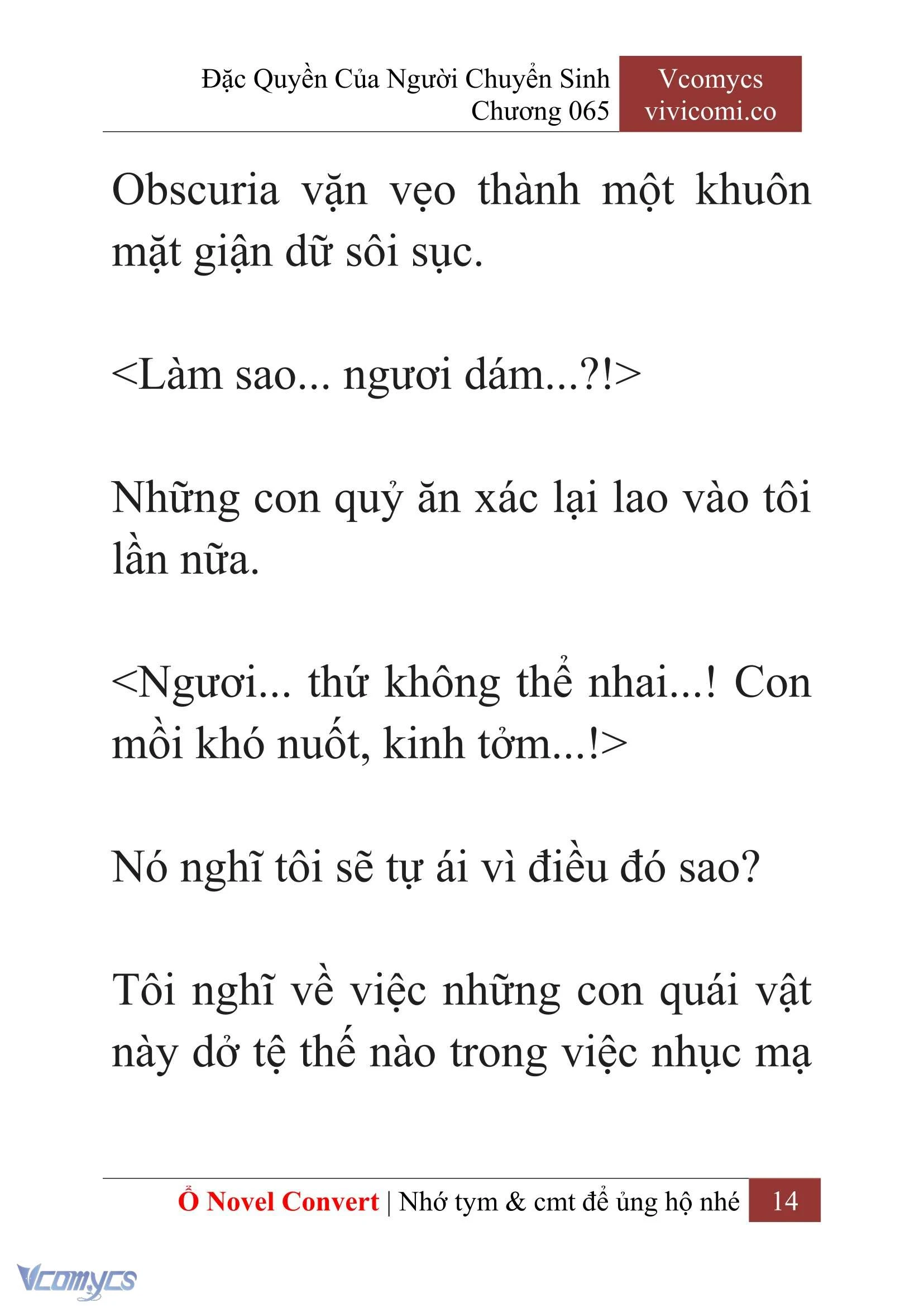 [Novel] Đặc Quyền Của Người Chuyển Sinh Chapter  65 - 16