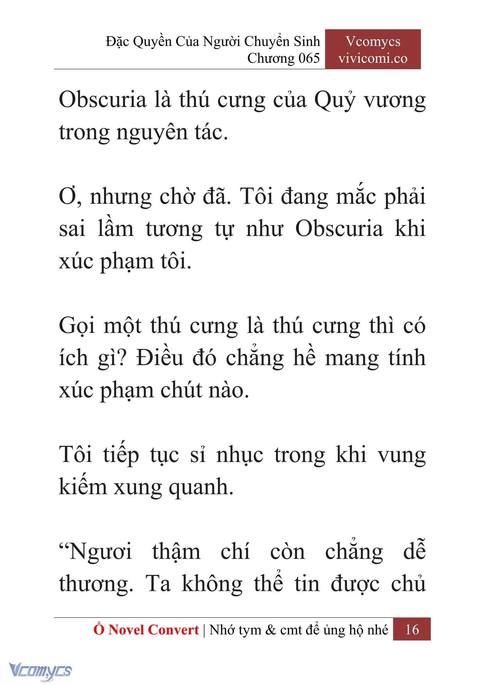 [Novel] Đặc Quyền Của Người Chuyển Sinh Chapter  65 - 18