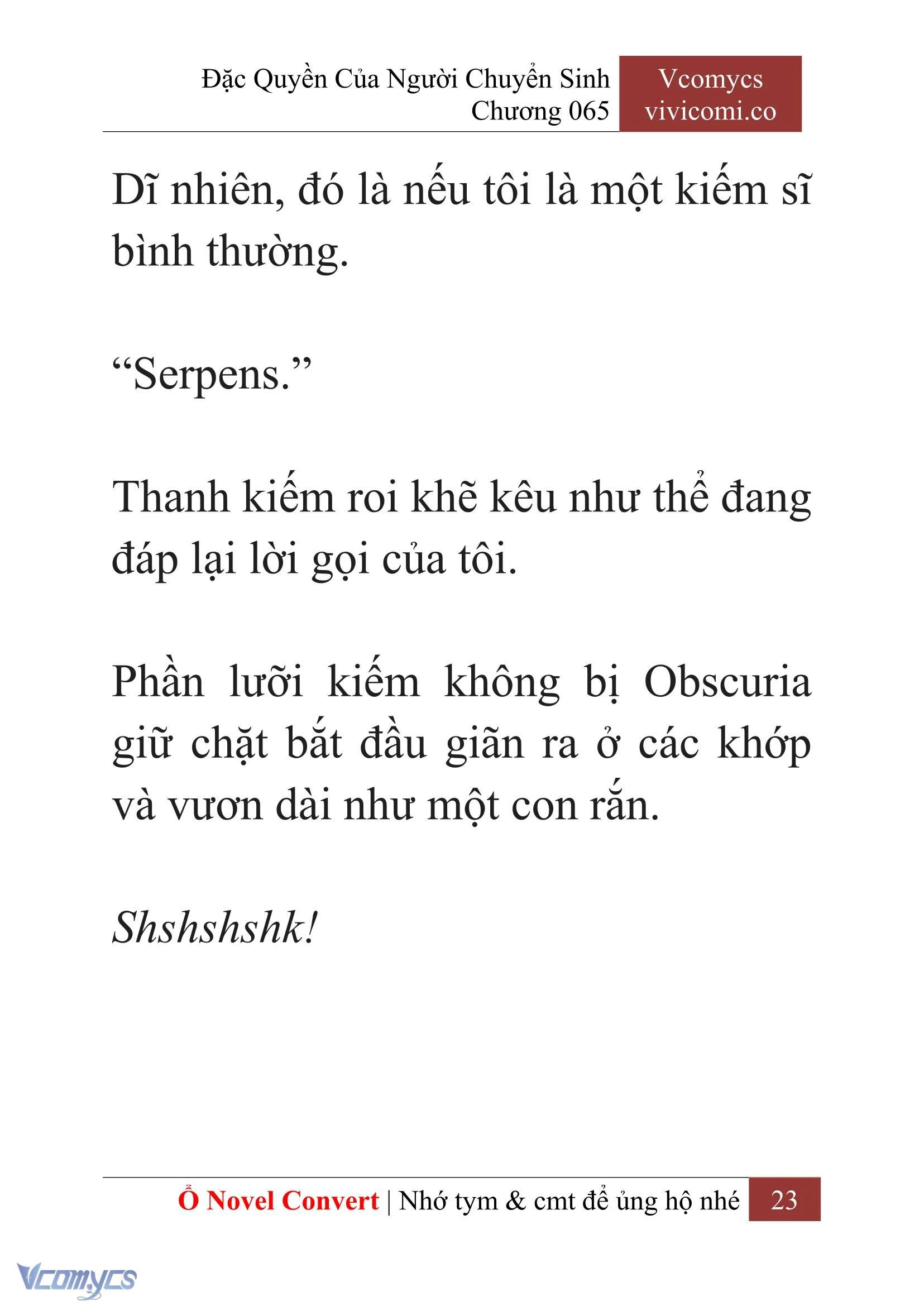 [Novel] Đặc Quyền Của Người Chuyển Sinh Chapter  65 - 25