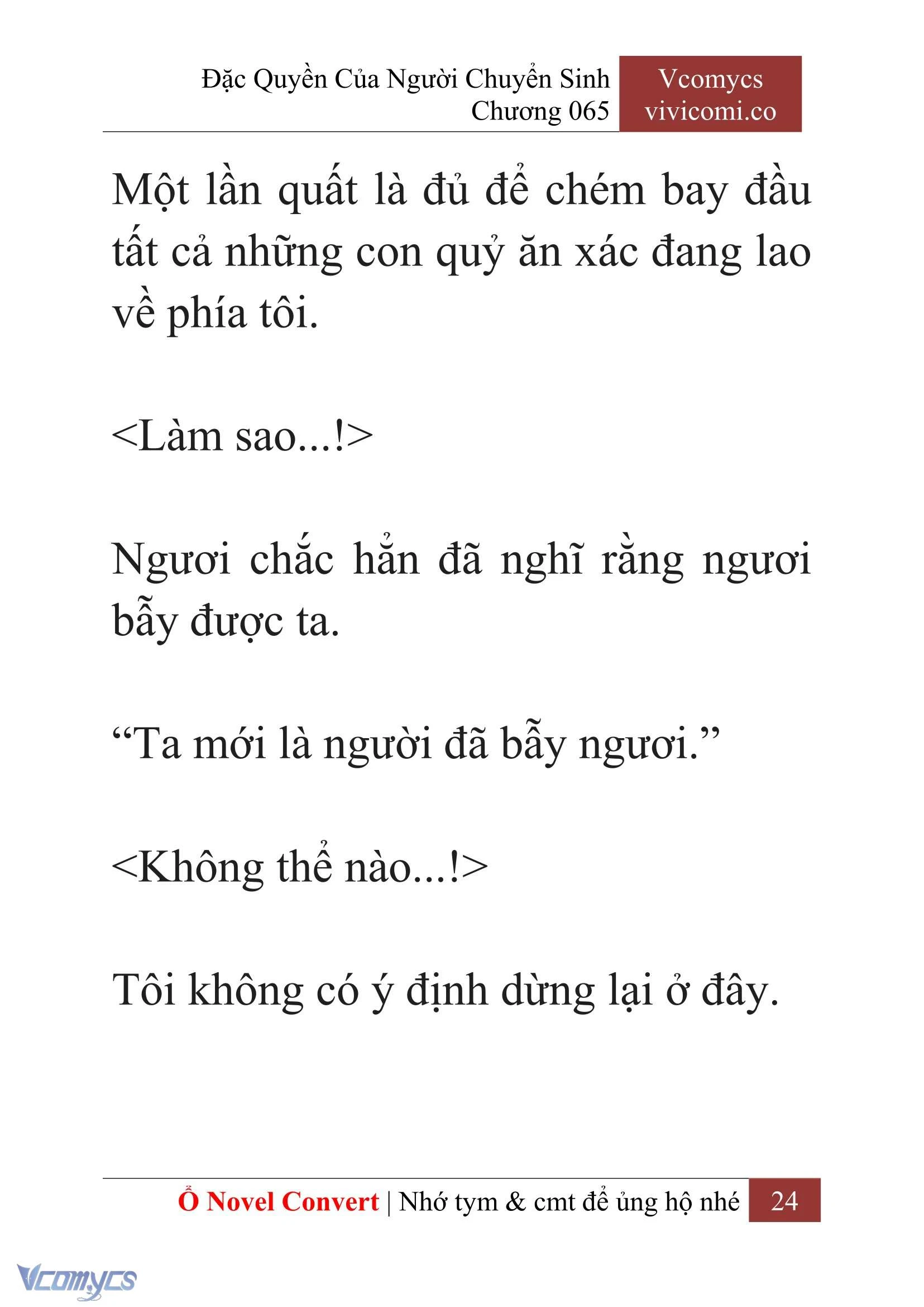 [Novel] Đặc Quyền Của Người Chuyển Sinh Chapter  65 - 26